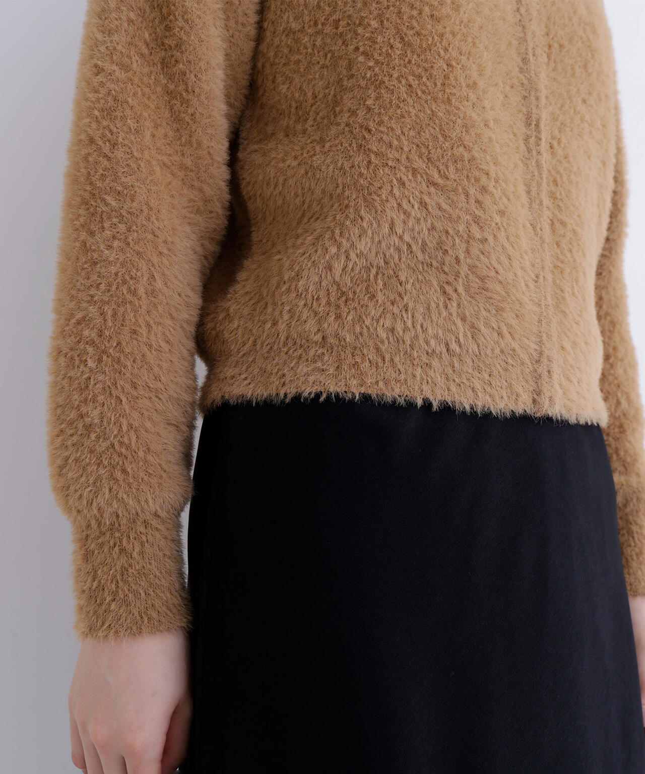 ヘアリージップカーディガン | NATURAL BEAUTY BASIC（ナチュラル