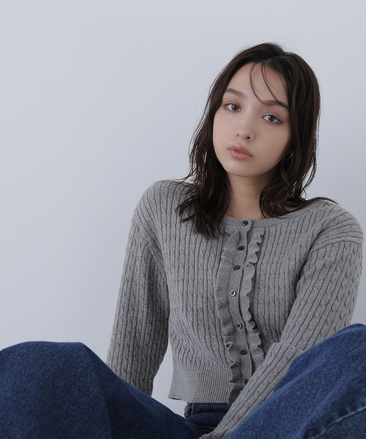 新品】NATURAL BEAUTY BASIC コーディガン ライトブルー ナチュラル