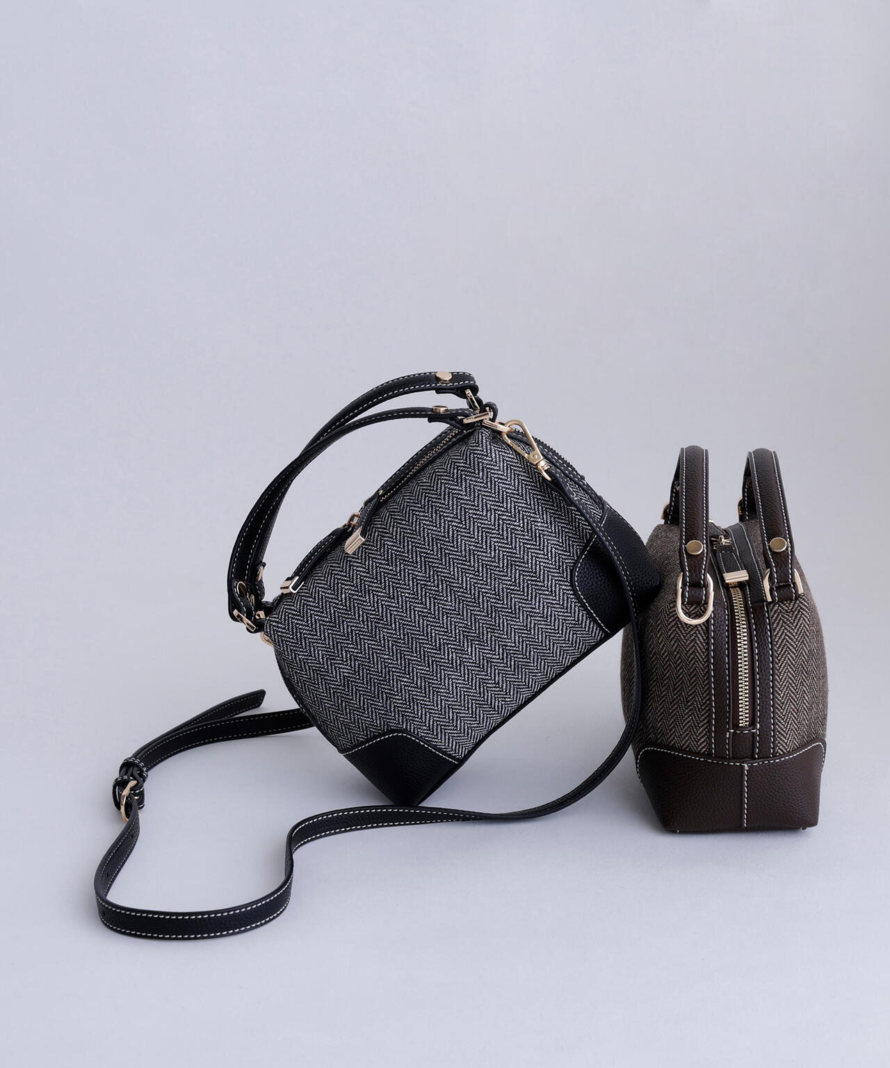 【Oggi掲載】ツイードキューブボストンバッグ