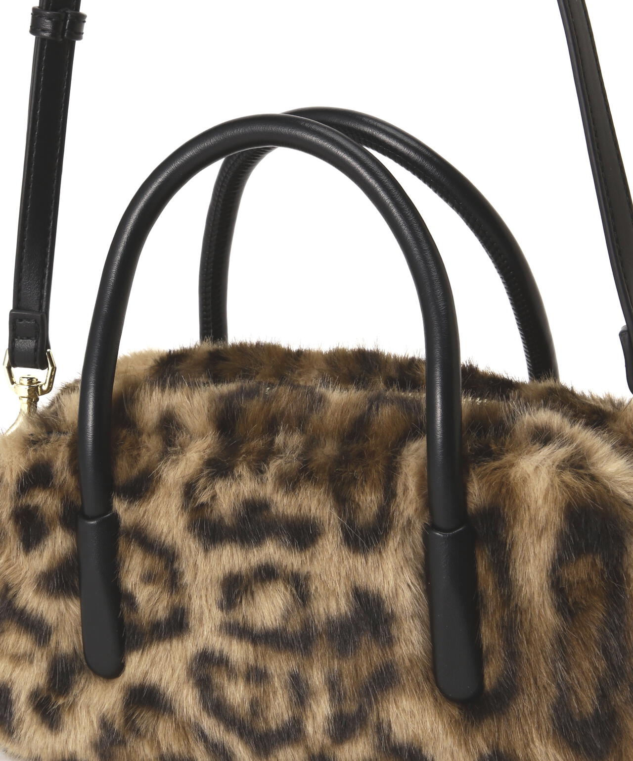 ソリッドファーミニボストンバッグ