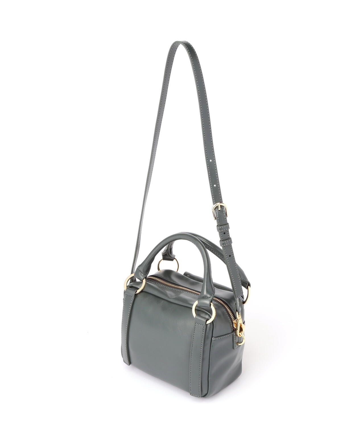 【Oggi掲載】メタルスタッズスクエアボストンバッグ