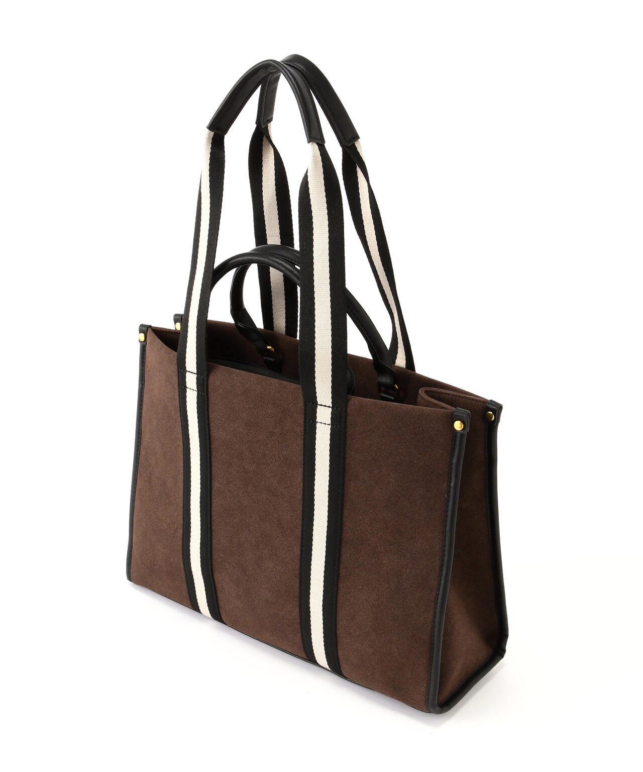 スウェードタッチ2wayテープトートバッグ