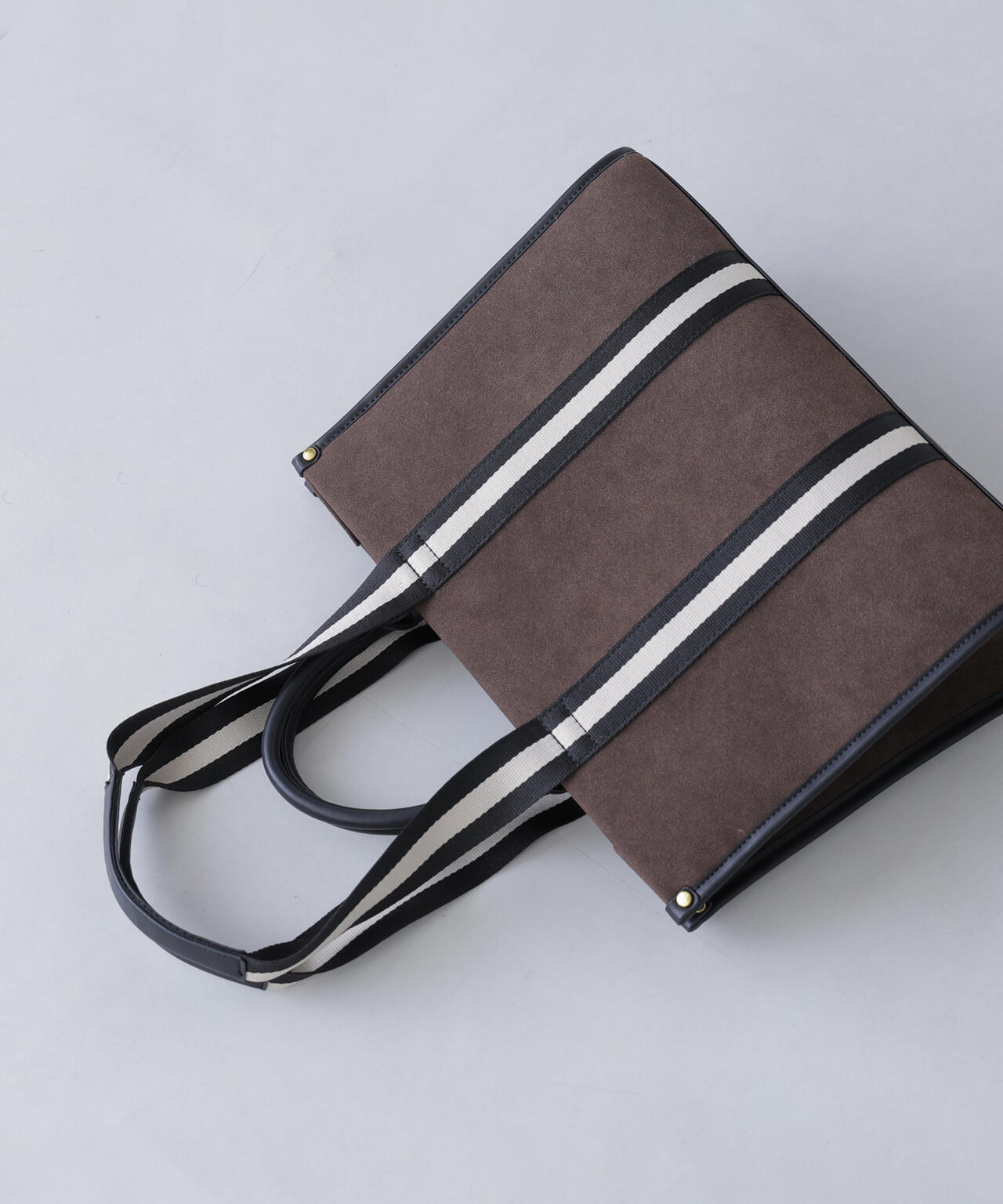 スウェードタッチ2wayテープトートバッグ