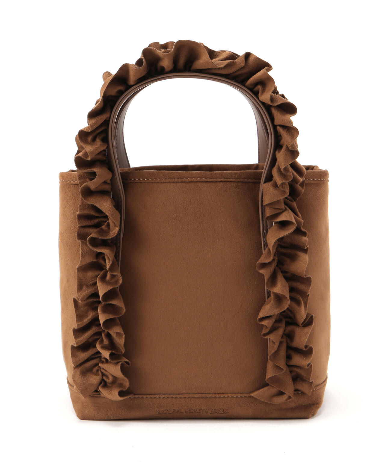 スエードタッチフリフリトートバッグ