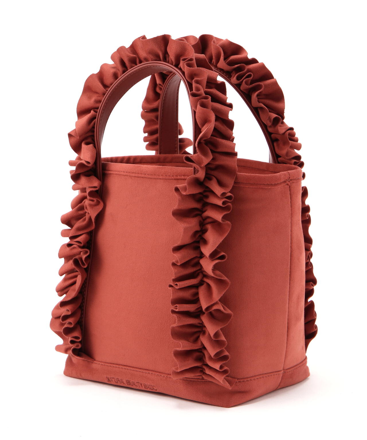 スエードタッチフリフリトートバッグ