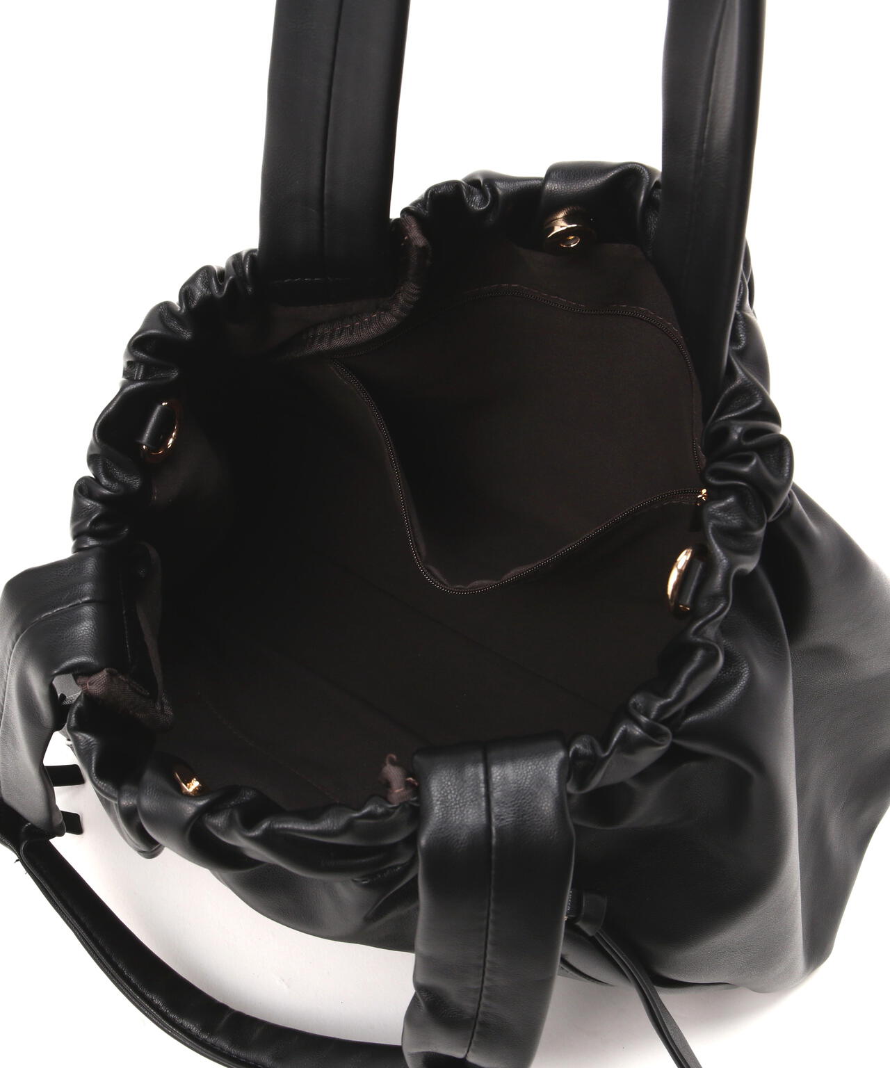 ギャザリングフェイクレザー2wayトートバッグ | NATURAL BEAUTY BASIC