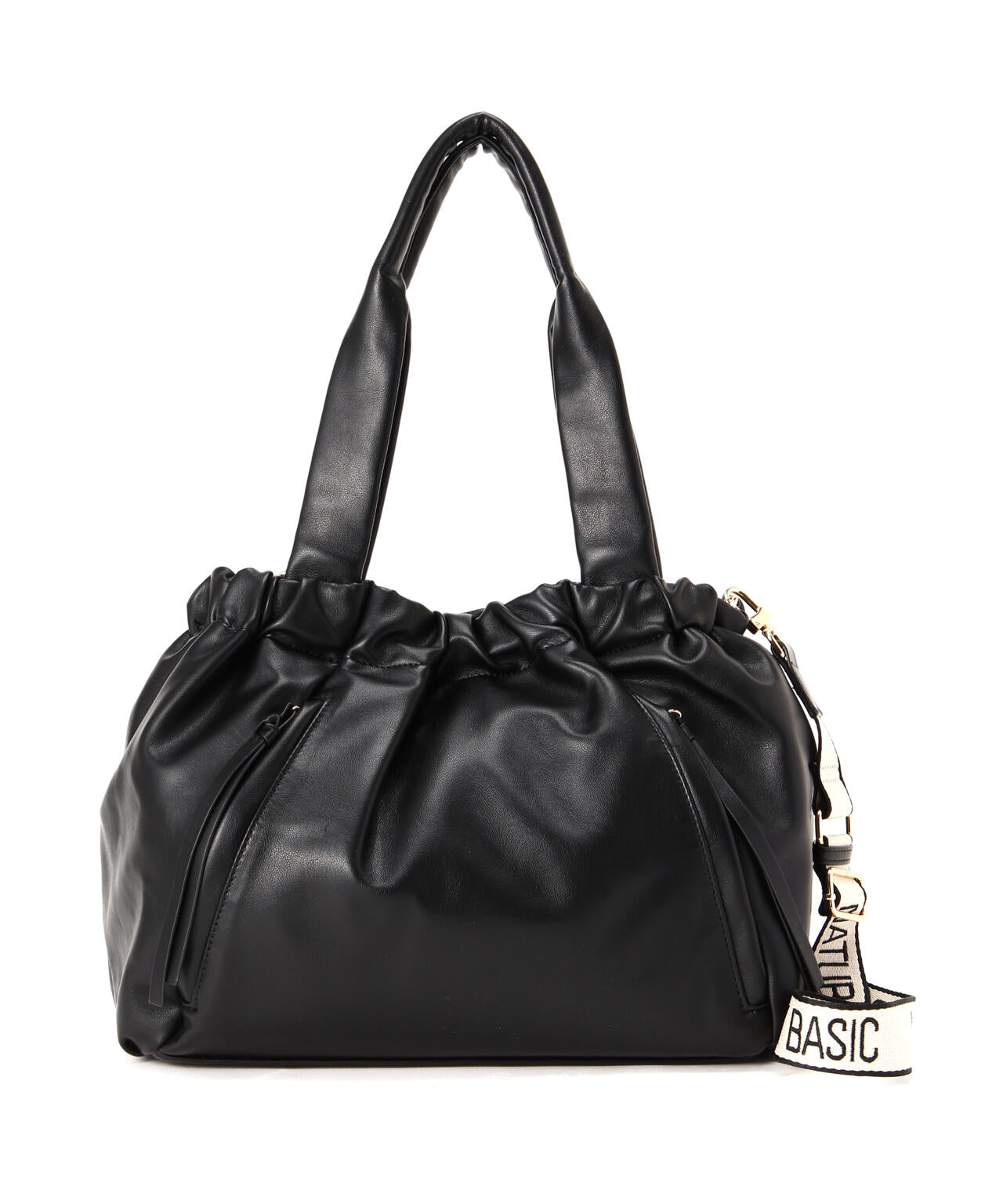 ギャザリングフェイクレザー2wayトートバッグ | NATURAL BEAUTY BASIC