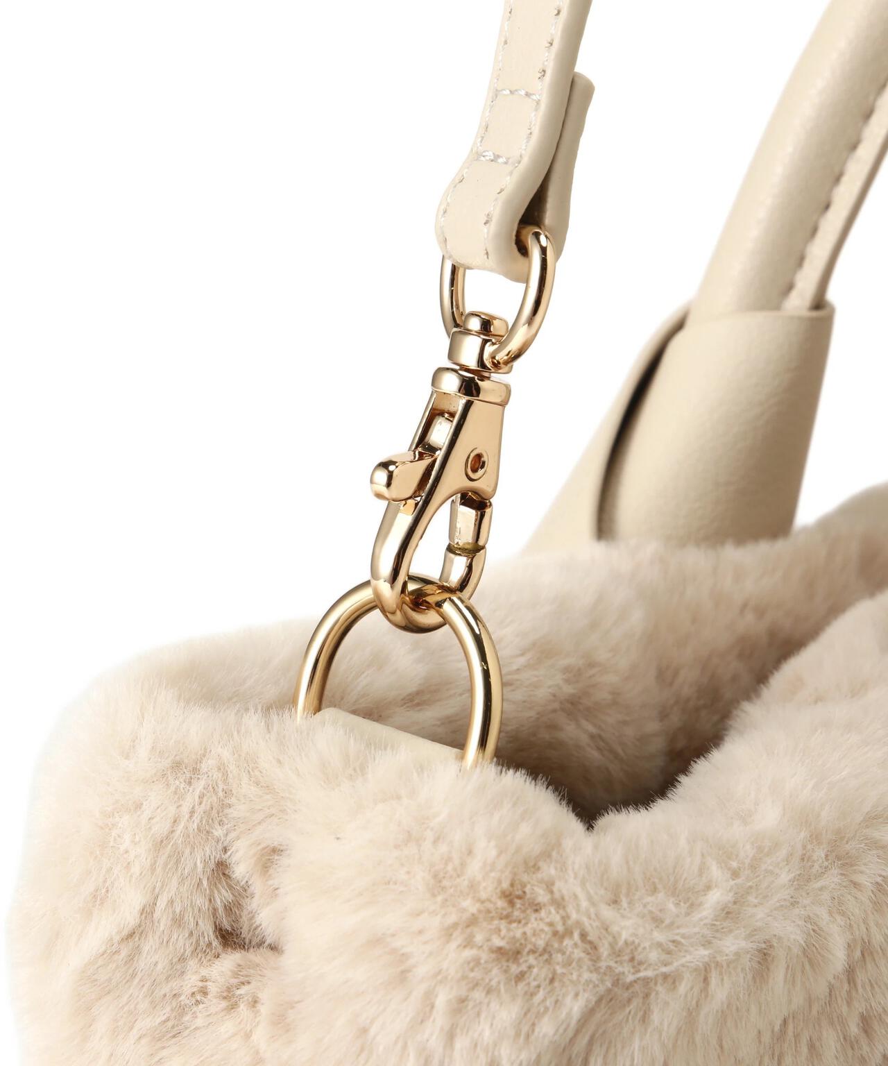 ヘアリーリボントートバッグ