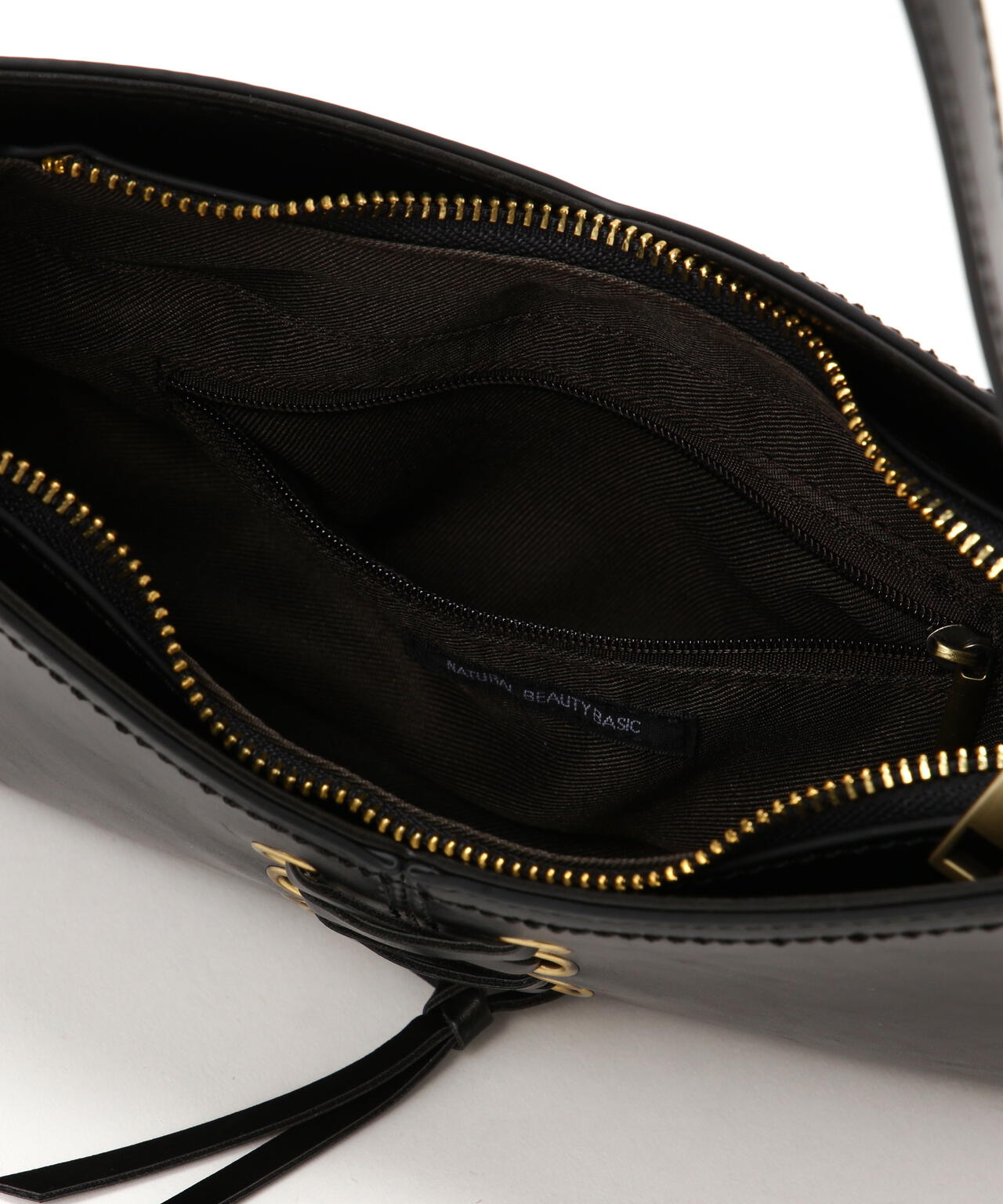 レースアップミニショルダーバッグ