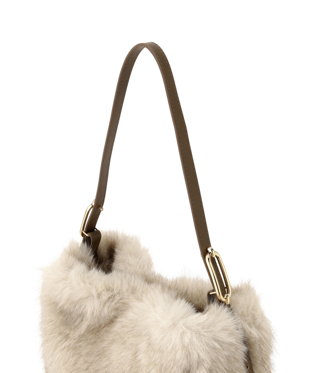 【Oggi掲載】フェイクミンクワンショルダーバッグ