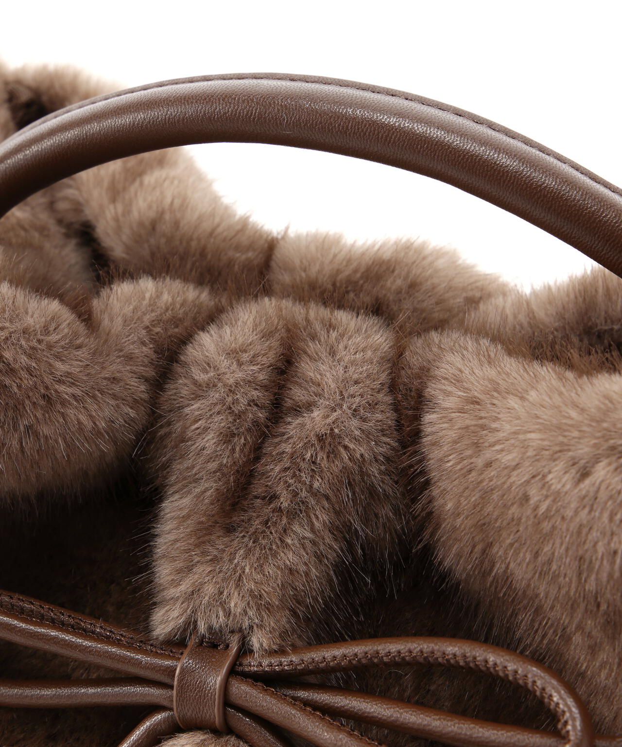 フェイクミンクラウンドバッグ | NATURAL BEAUTY BASIC（ナチュラル