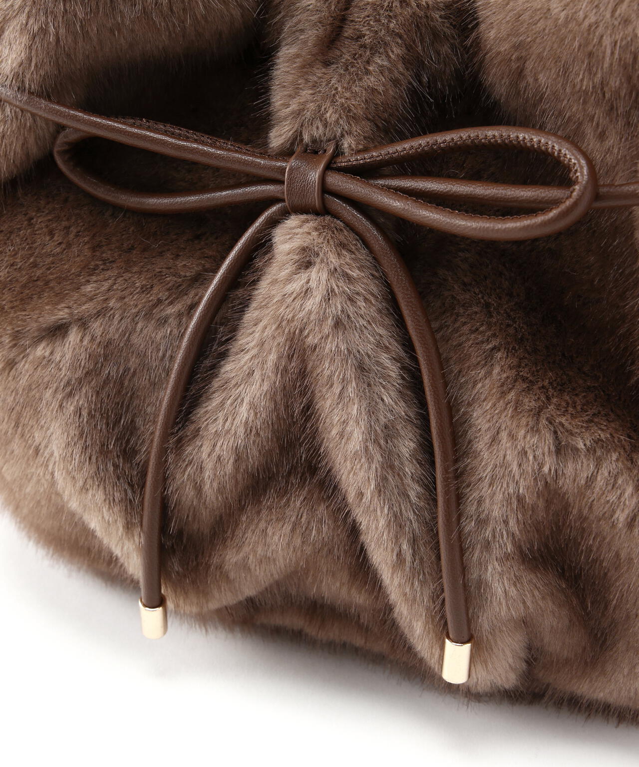 フェイクミンクラウンドバッグ | NATURAL BEAUTY BASIC（ナチュラル