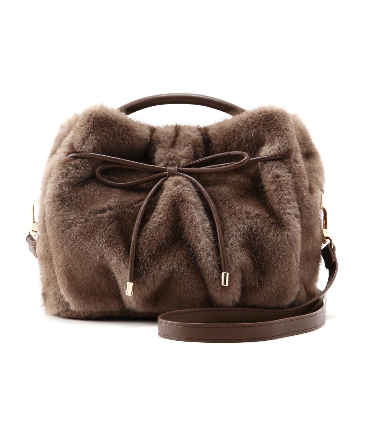 フェイクミンクラウンドバッグ | NATURAL BEAUTY BASIC（ナチュラル