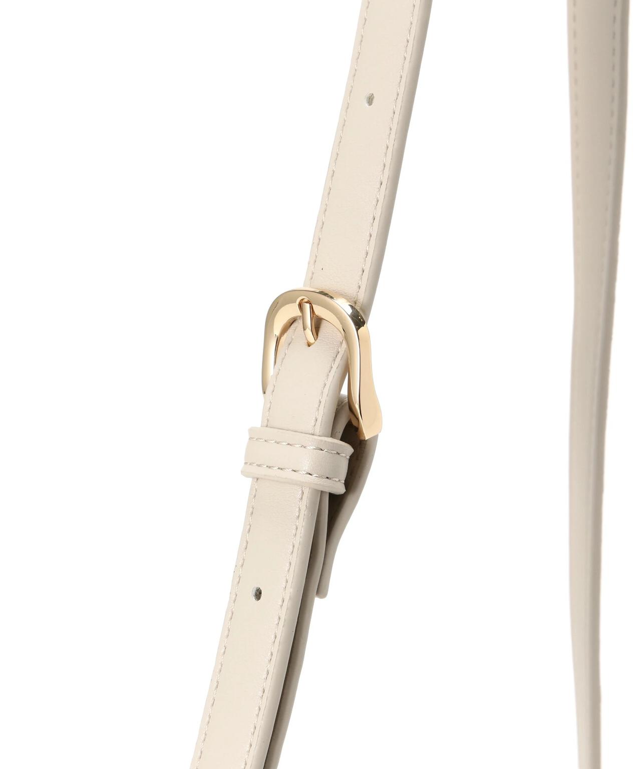 カーリーフェイクファーボクシーショルダーバッグ