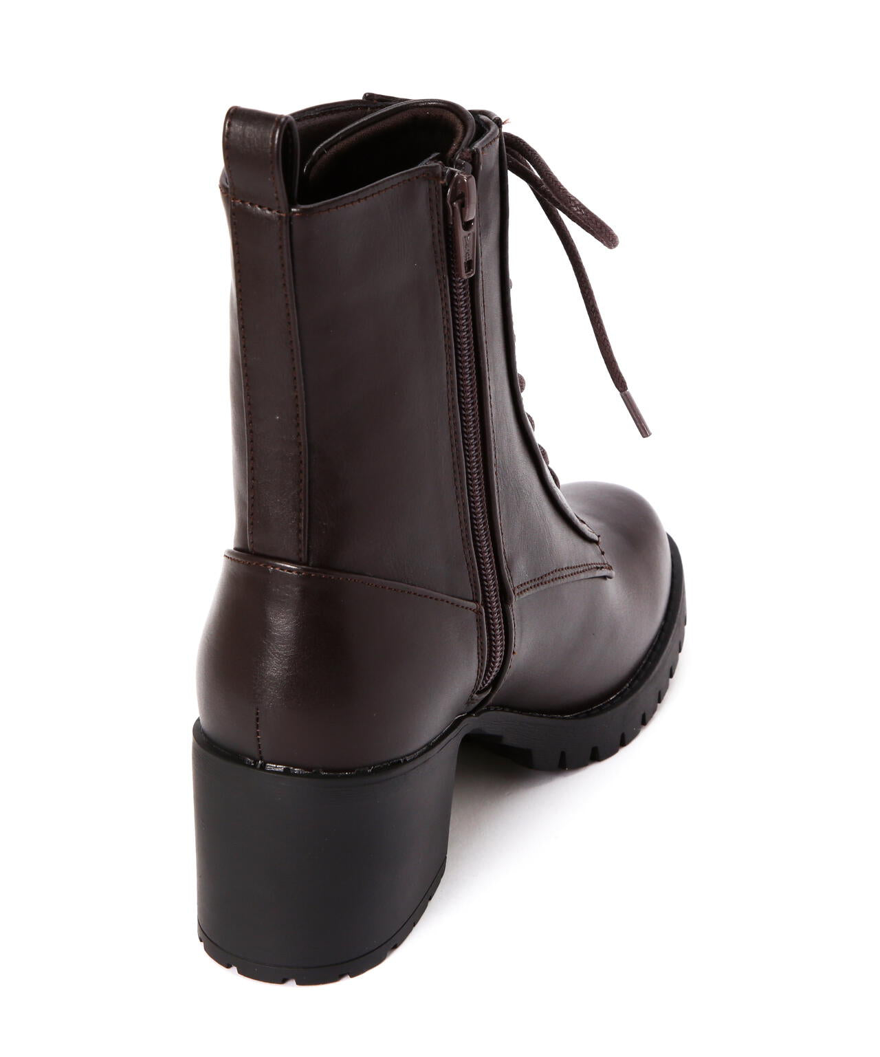 レースアップミドルブーツ