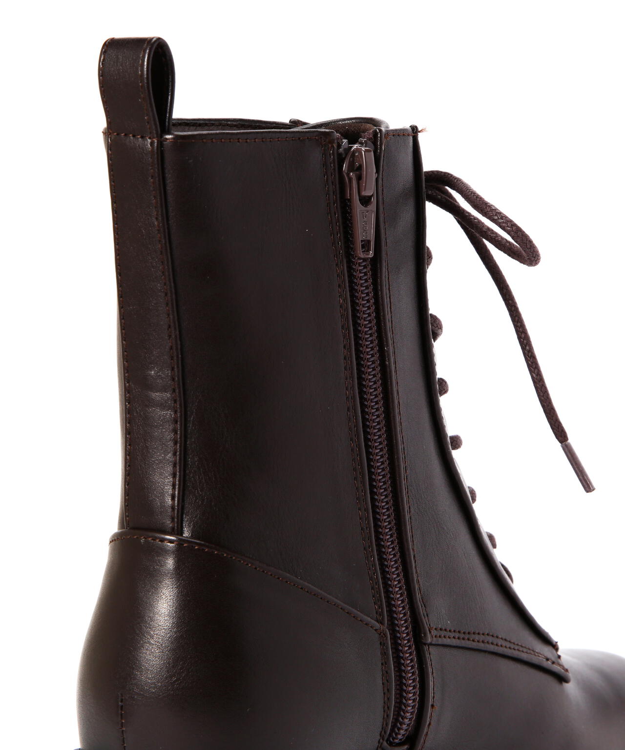 レースアップミドルブーツ