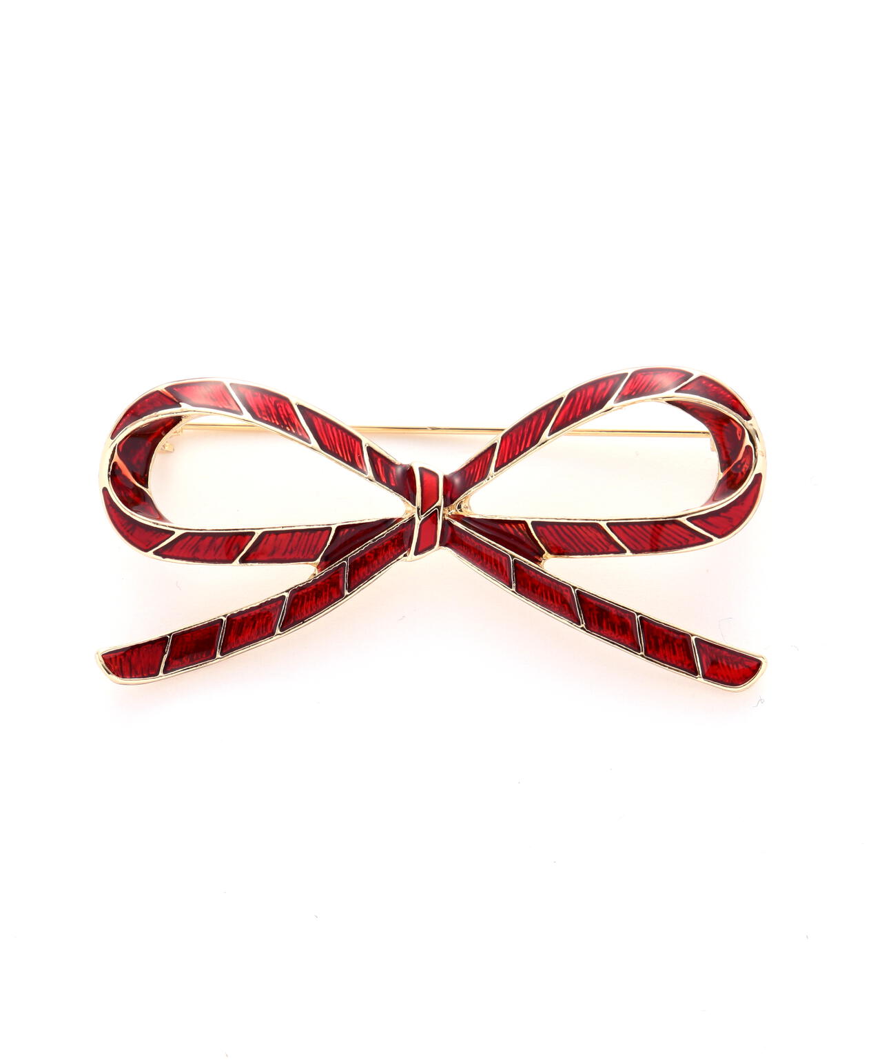 レジメンタイリボンブローチ | NATURAL BEAUTY BASIC（ナチュラル