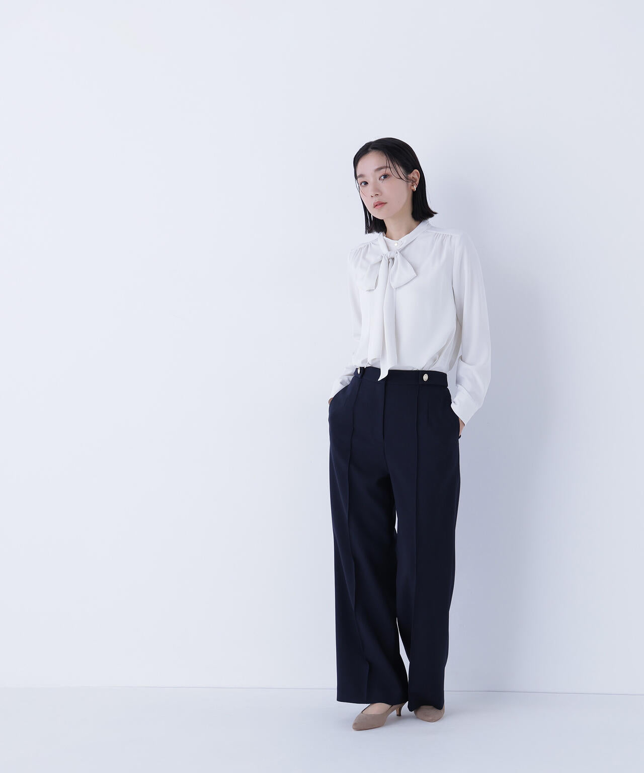 ２ＷＡＹリボンボウブラウス 2wayリボンボウブラウス | NATURAL BEAUTY BASIC（ナチュラル