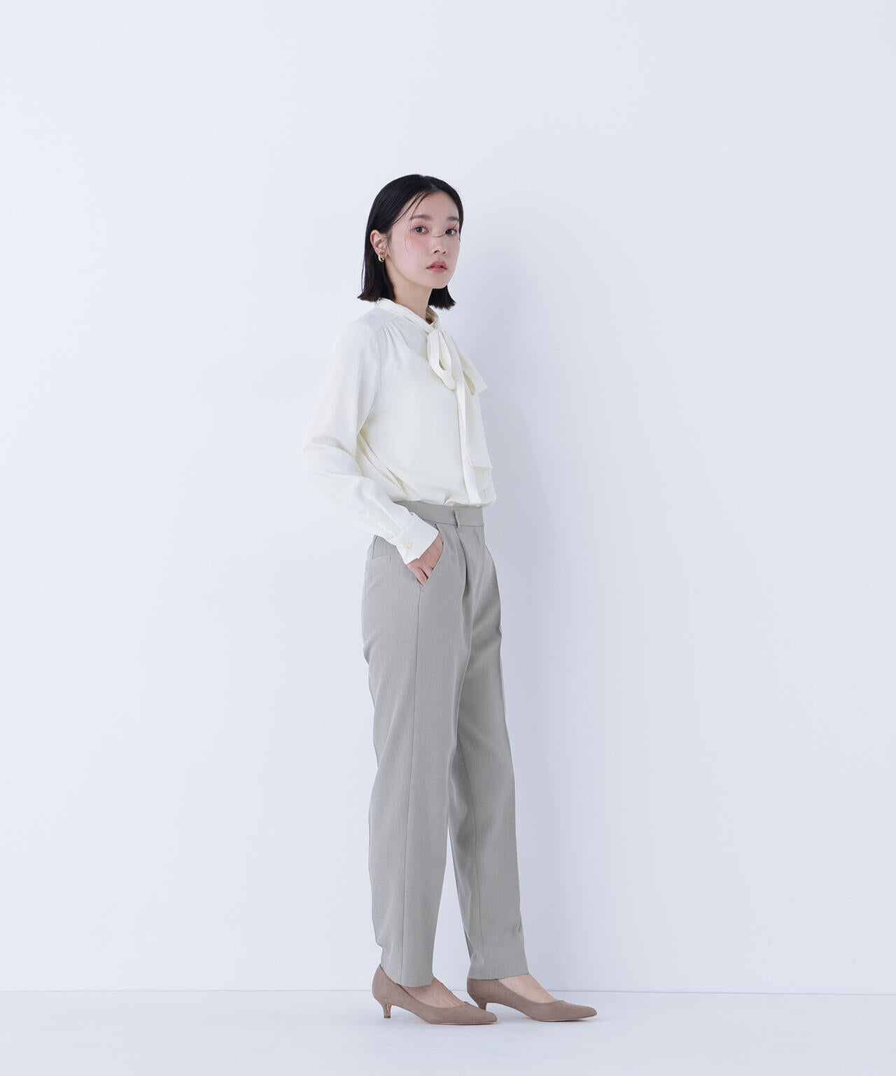 2wayリボンボウブラウス | NATURAL BEAUTY BASIC（ナチュラル