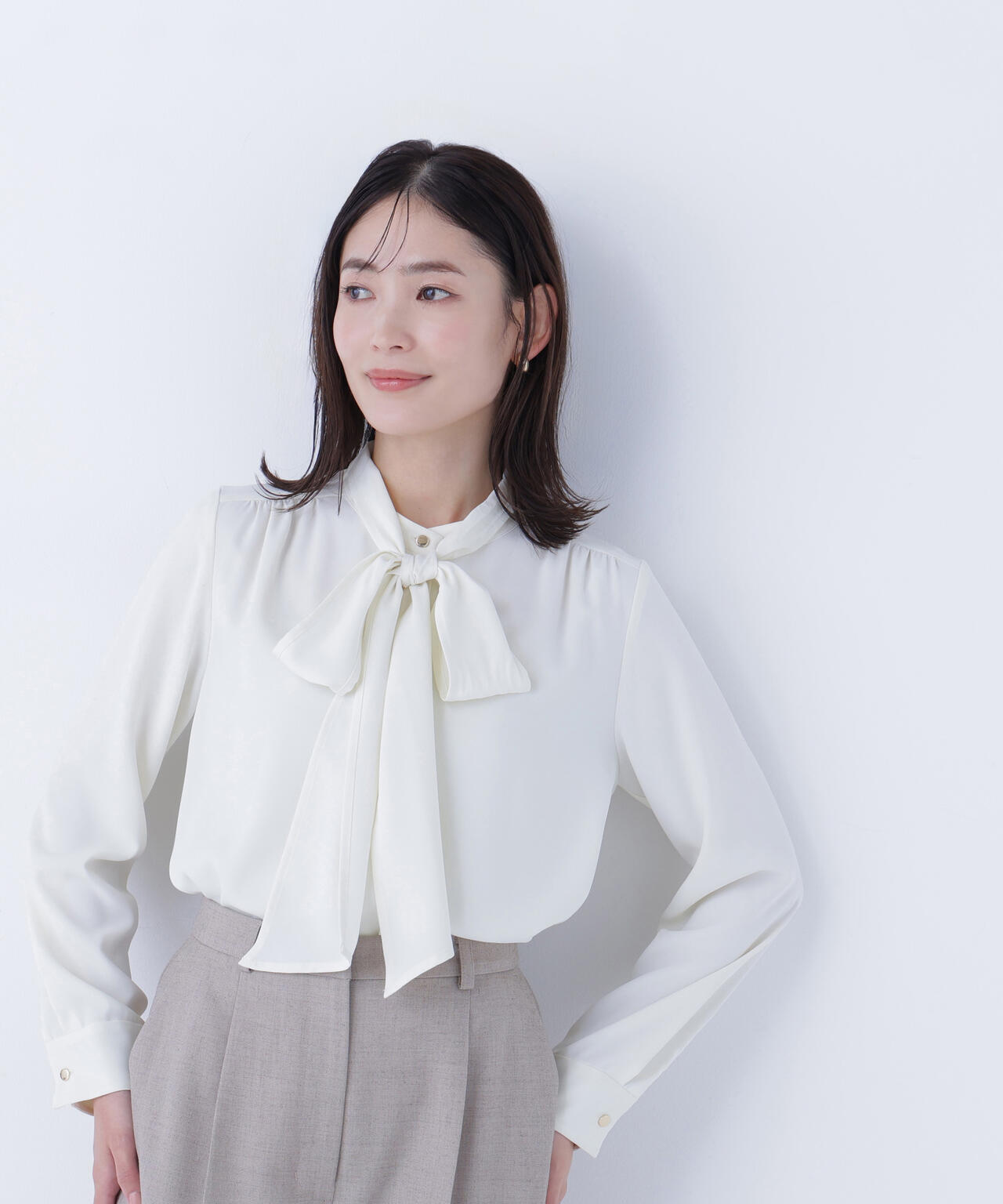 ２ＷＡＹリボンボウブラウス 2wayリボンボウブラウス | NATURAL BEAUTY BASIC（ナチュラル