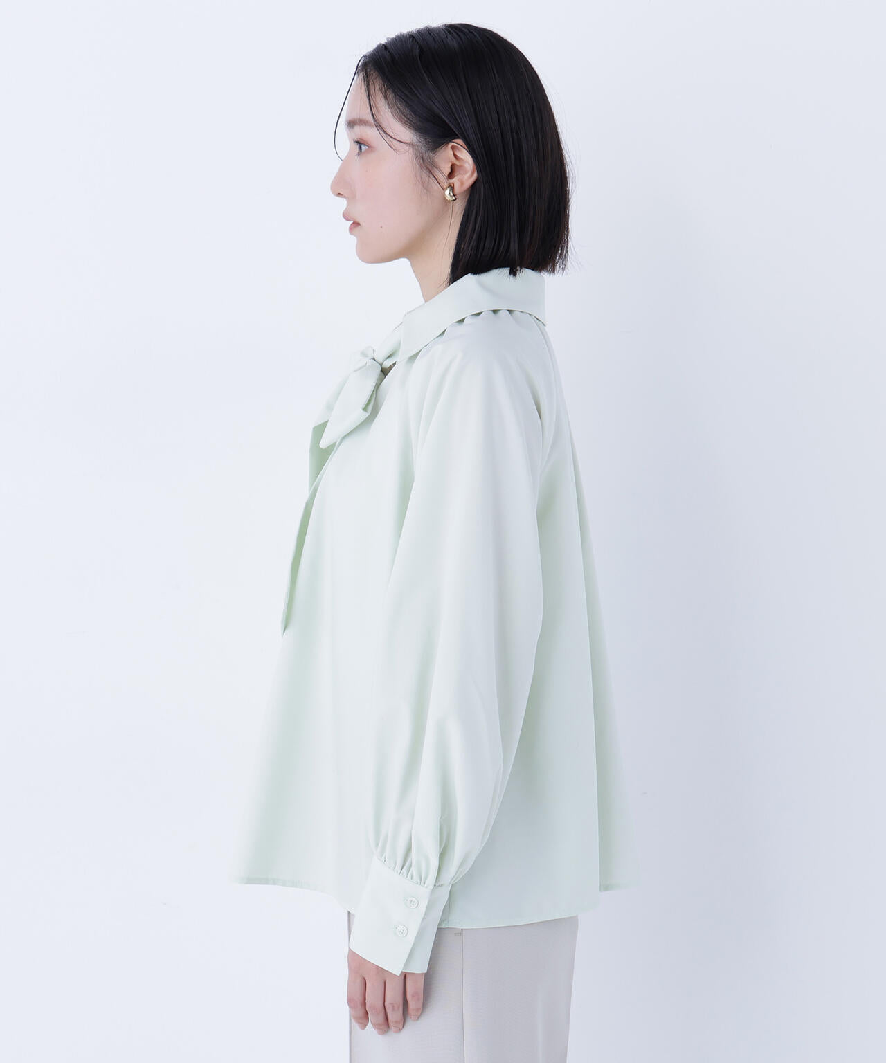 スキッパーリボンタイブラウス | NATURAL BEAUTY BASIC（ナチュラル
