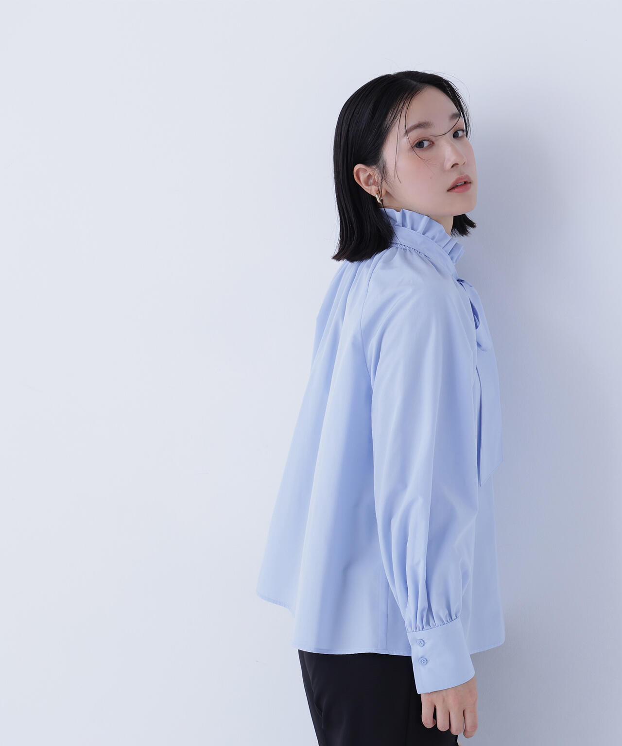 ハイネックリボンボウブラウス | NATURAL BEAUTY BASIC（ナチュラル