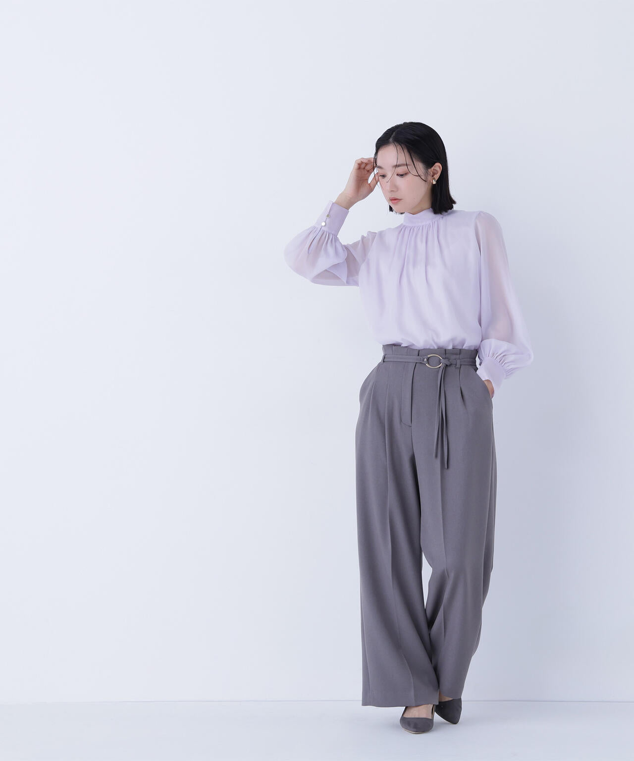 早い者勝ち❣️完売❣️スナイデル ボリュームシアーブラウス SNIDEL（スナイデル）の「Sustainableボリュームフリルシアーブラウス