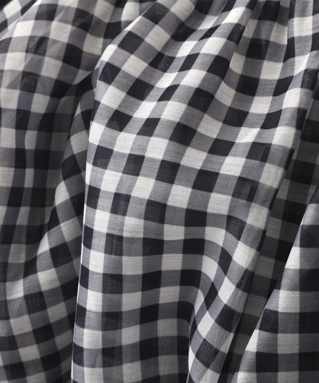 シアーギャザーペプラムブラウス