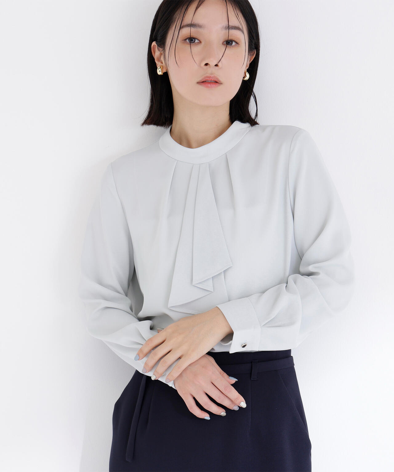 ラッフルボウタイブラウス | NATURAL BEAUTY BASIC（ナチュラル