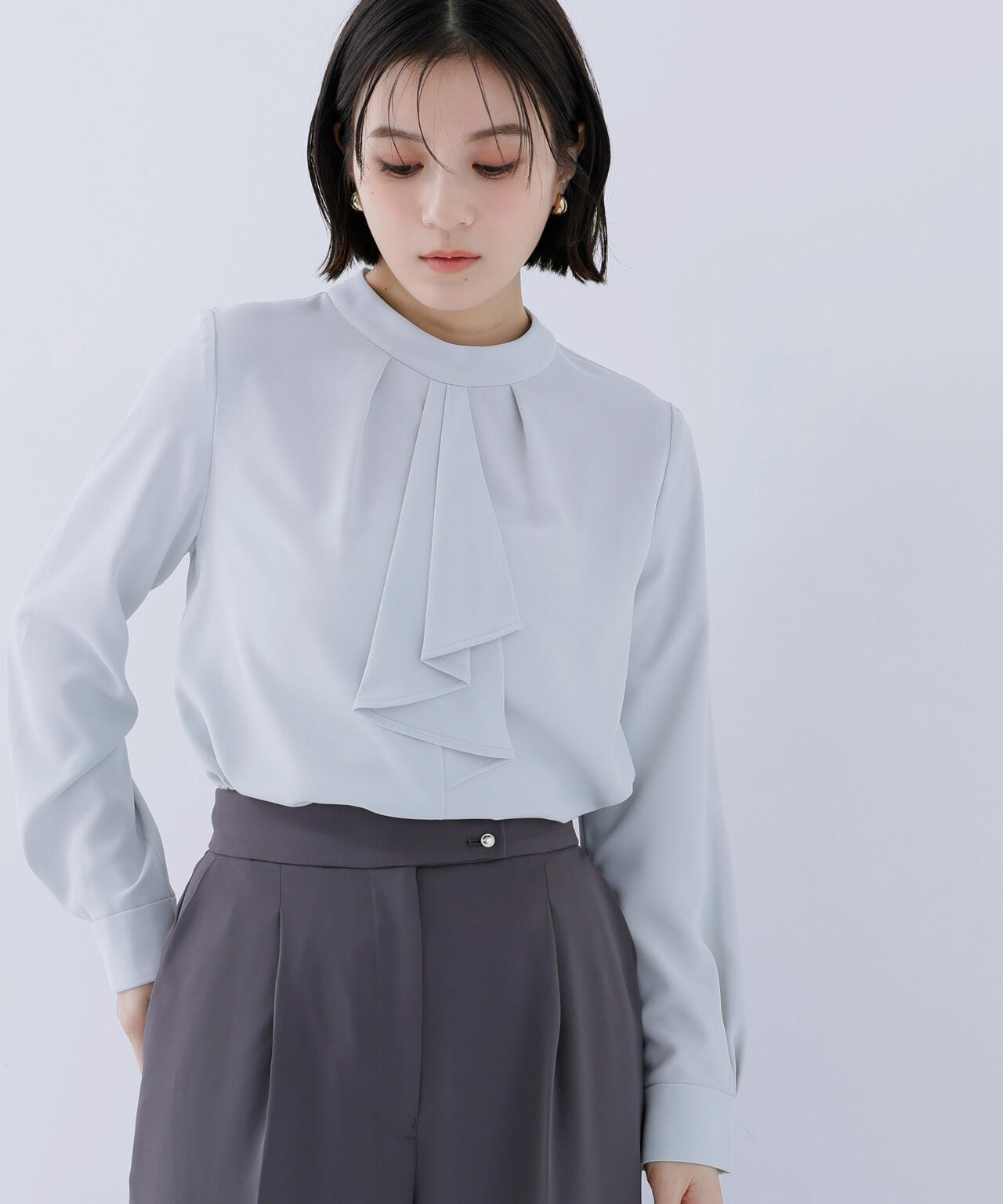 ラッフルボウタイブラウス | NATURAL BEAUTY BASIC（ナチュラル