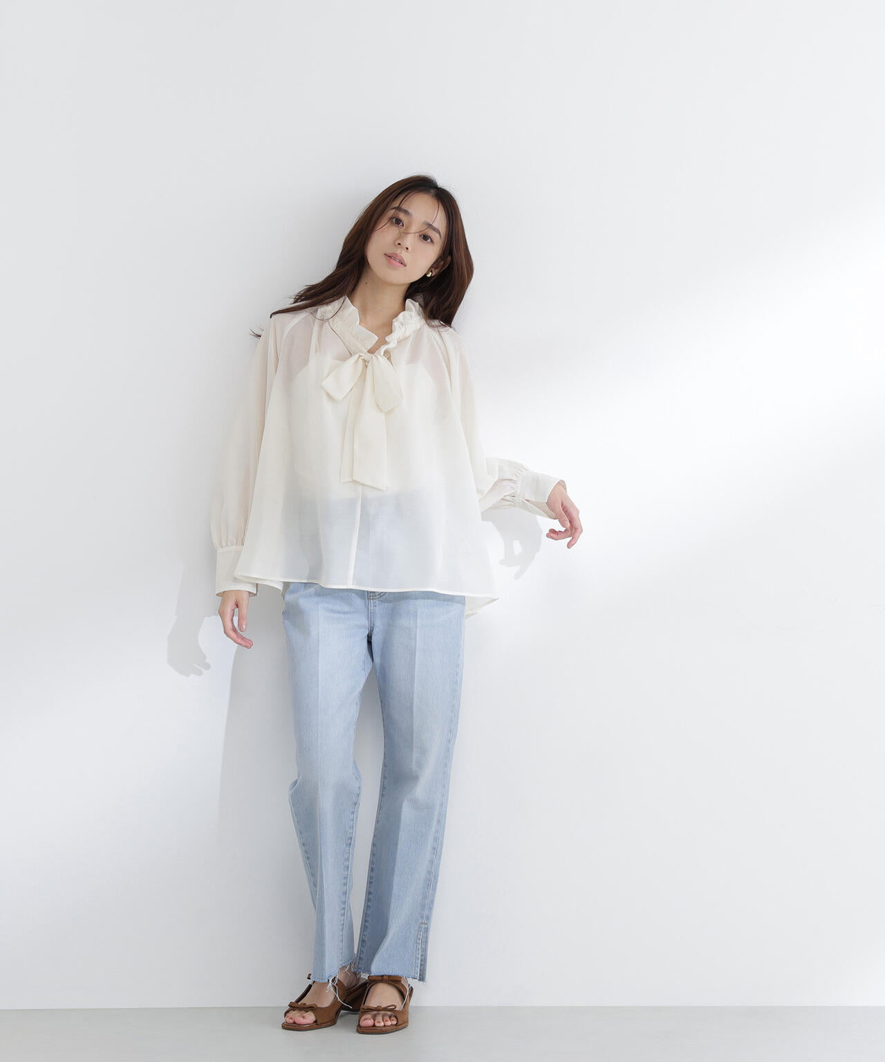 2wayシアーボウタイブラウス | NATURAL BEAUTY BASIC（ナチュラル
