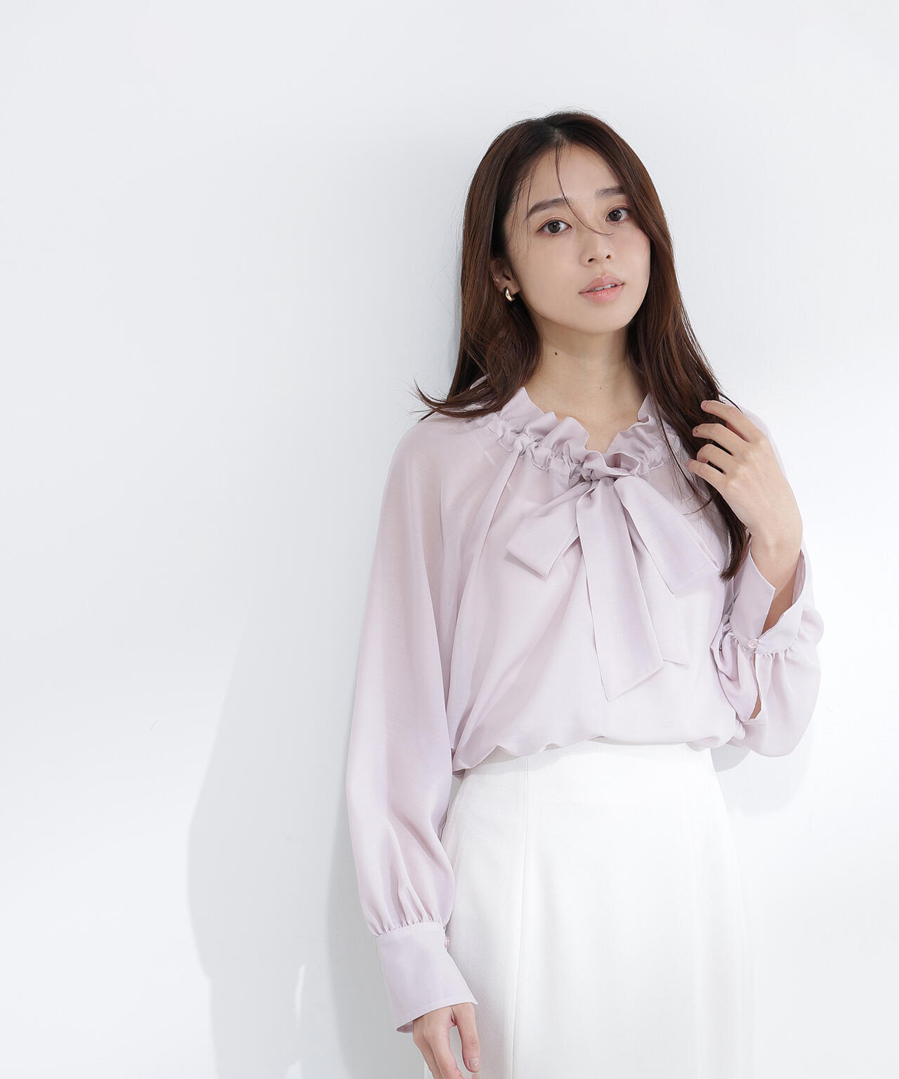 2wayシアーボウタイブラウス | NATURAL BEAUTY BASIC（ナチュラル
