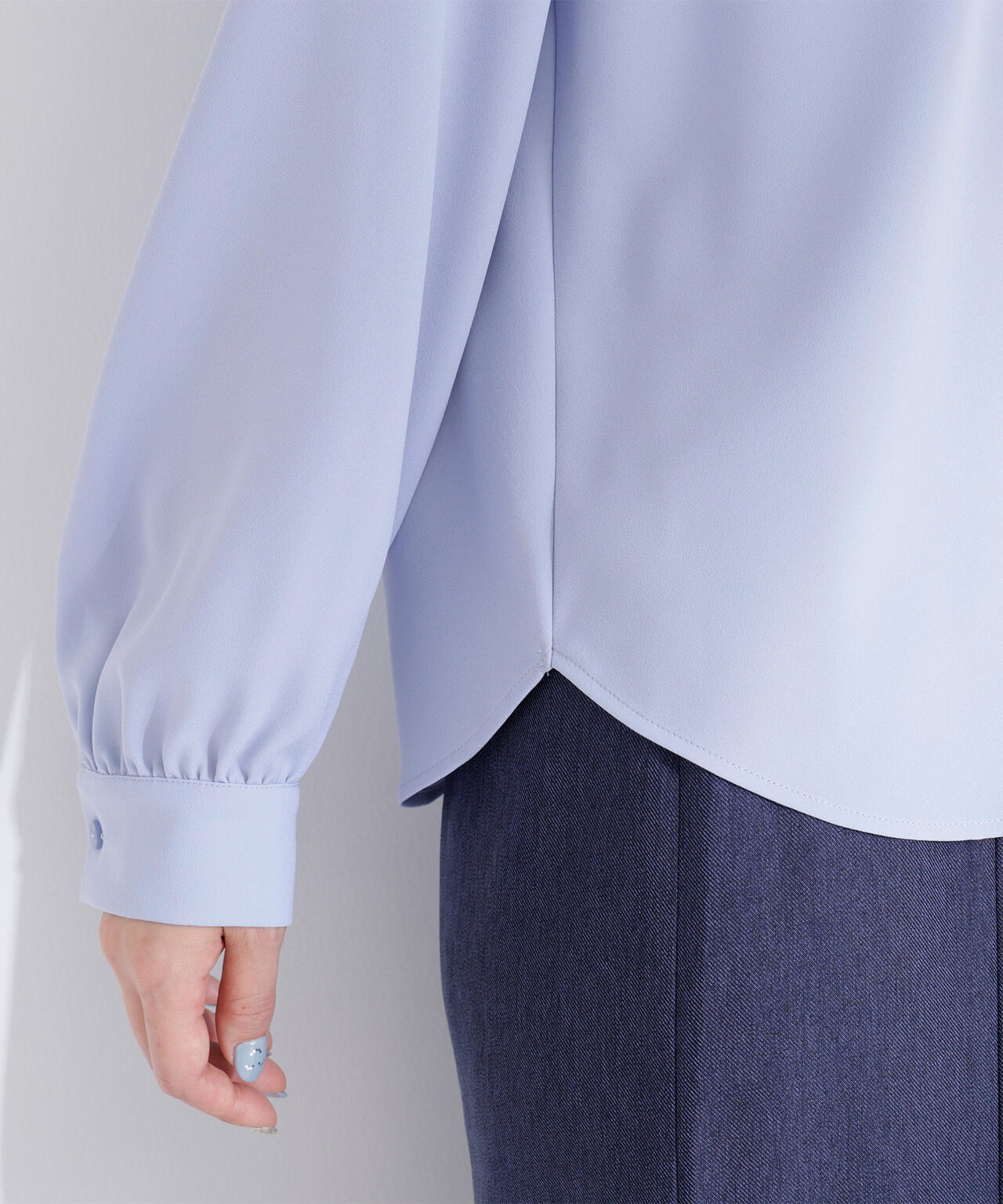 レースダブルカラーブラウス