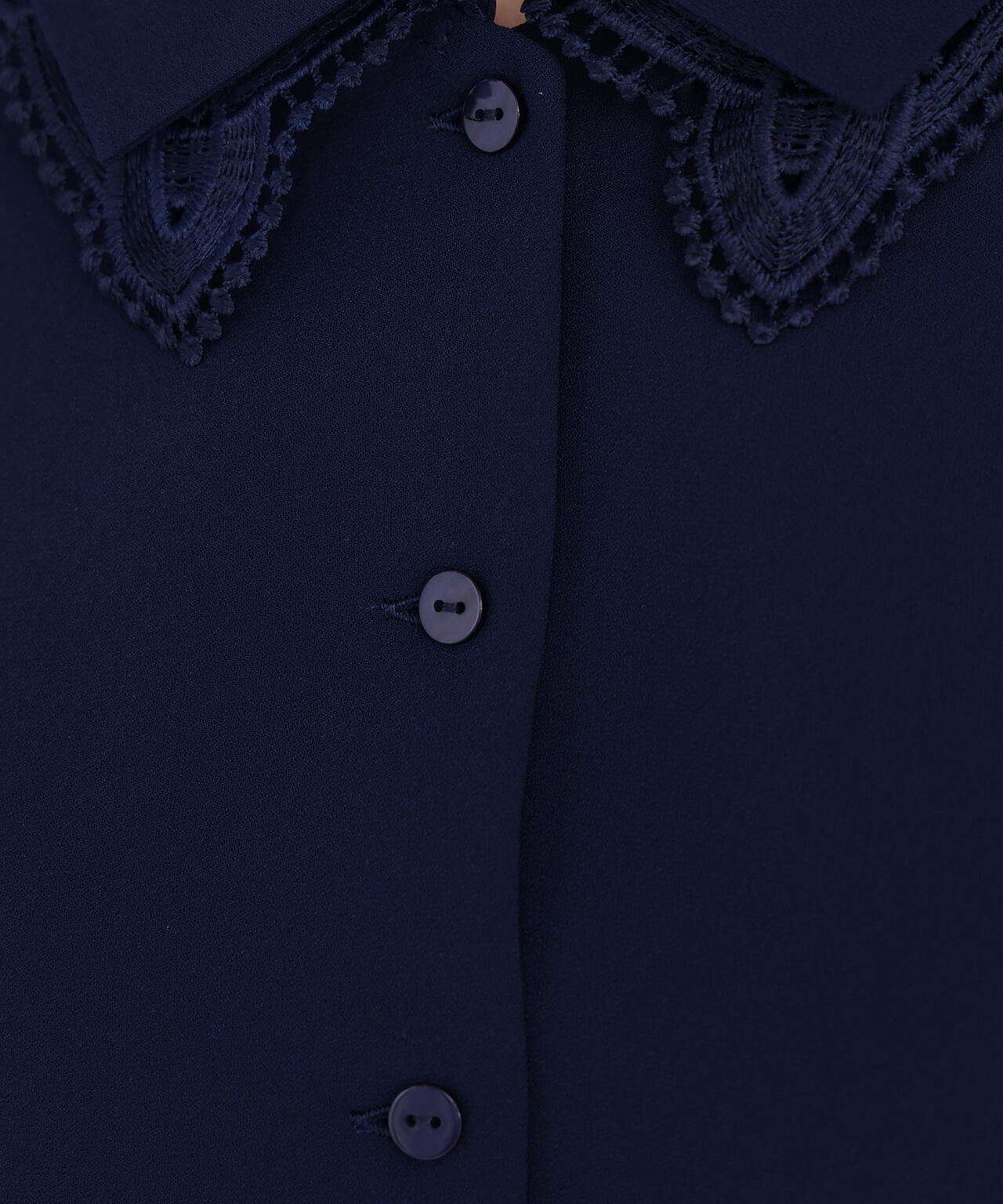 レースダブルカラーブラウス