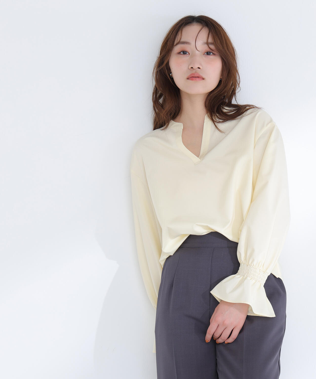 スピック&amp;スパン　美品ドットスキッパーブラウス Spick & Span（スピックアンドスパン）の「≪一部店舗+WEB限定≫ドビー