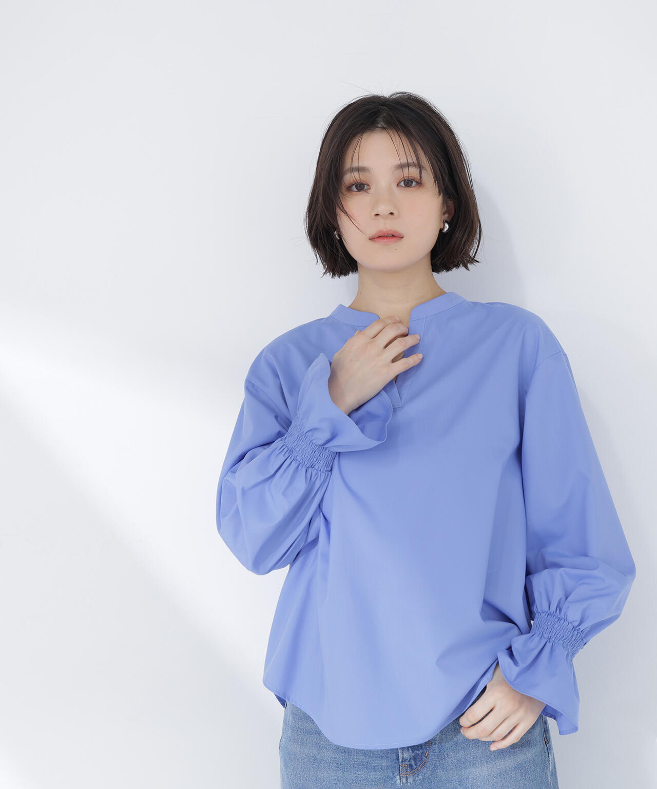 Oggi.jp掲載】バンドカラースキッパーブラウス | NATURAL BEAUTY BASIC