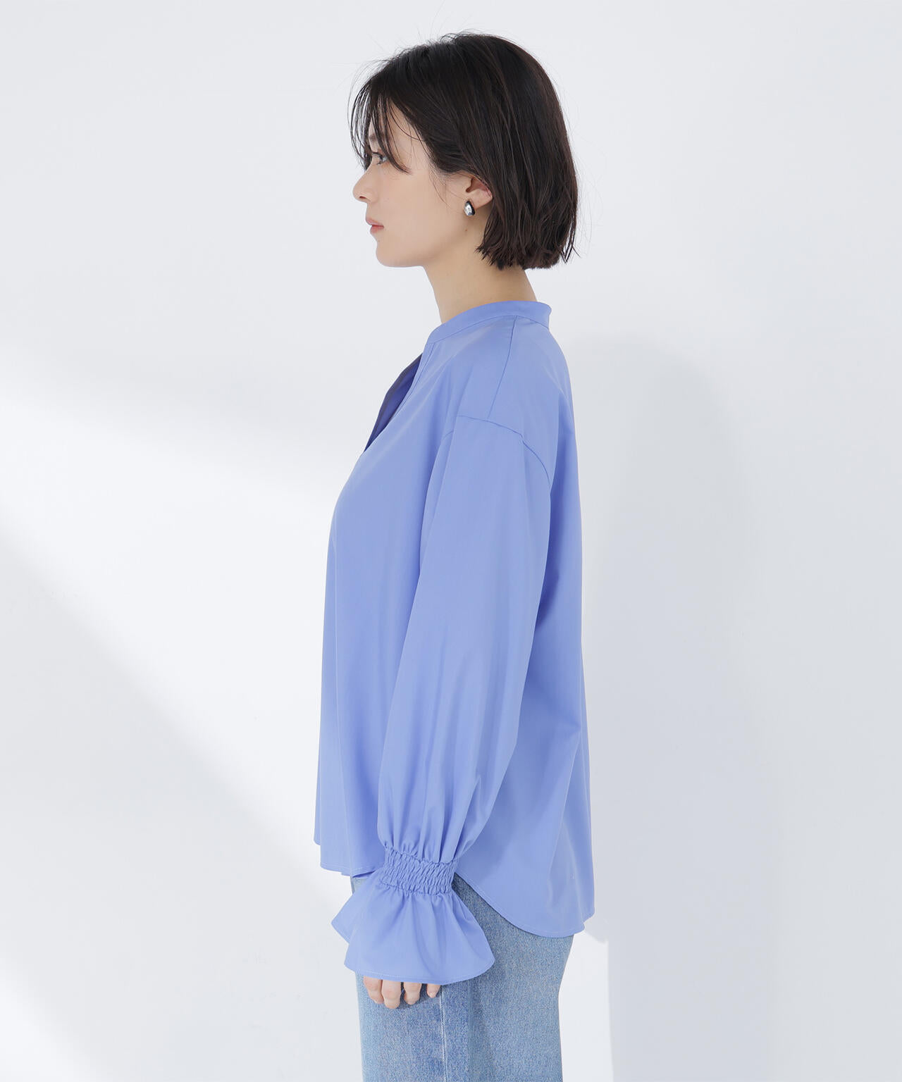 OHGAスキッパーブラウス　美品♡ Oggi.jp掲載】バンドカラースキッパーブラウス | NATURAL BEAUTY BASIC