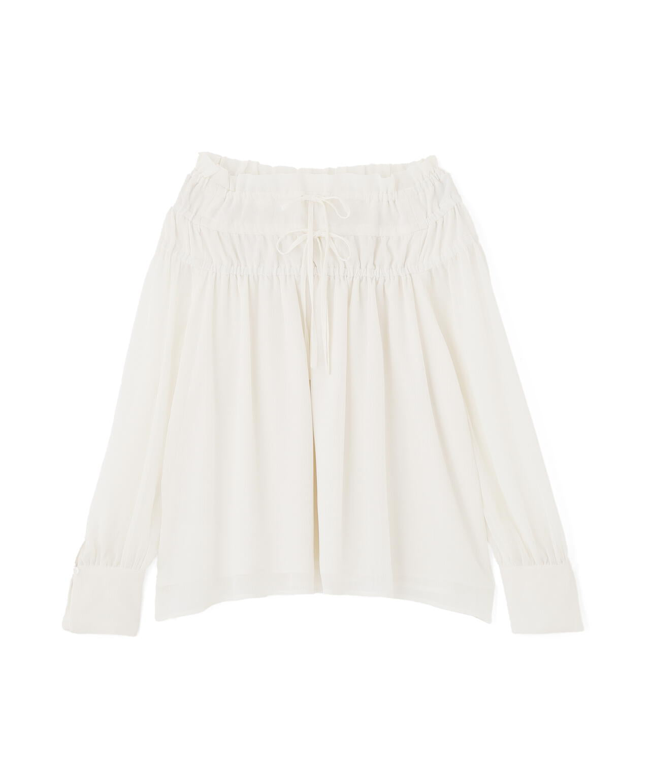 シャーリングショルダーブラウス