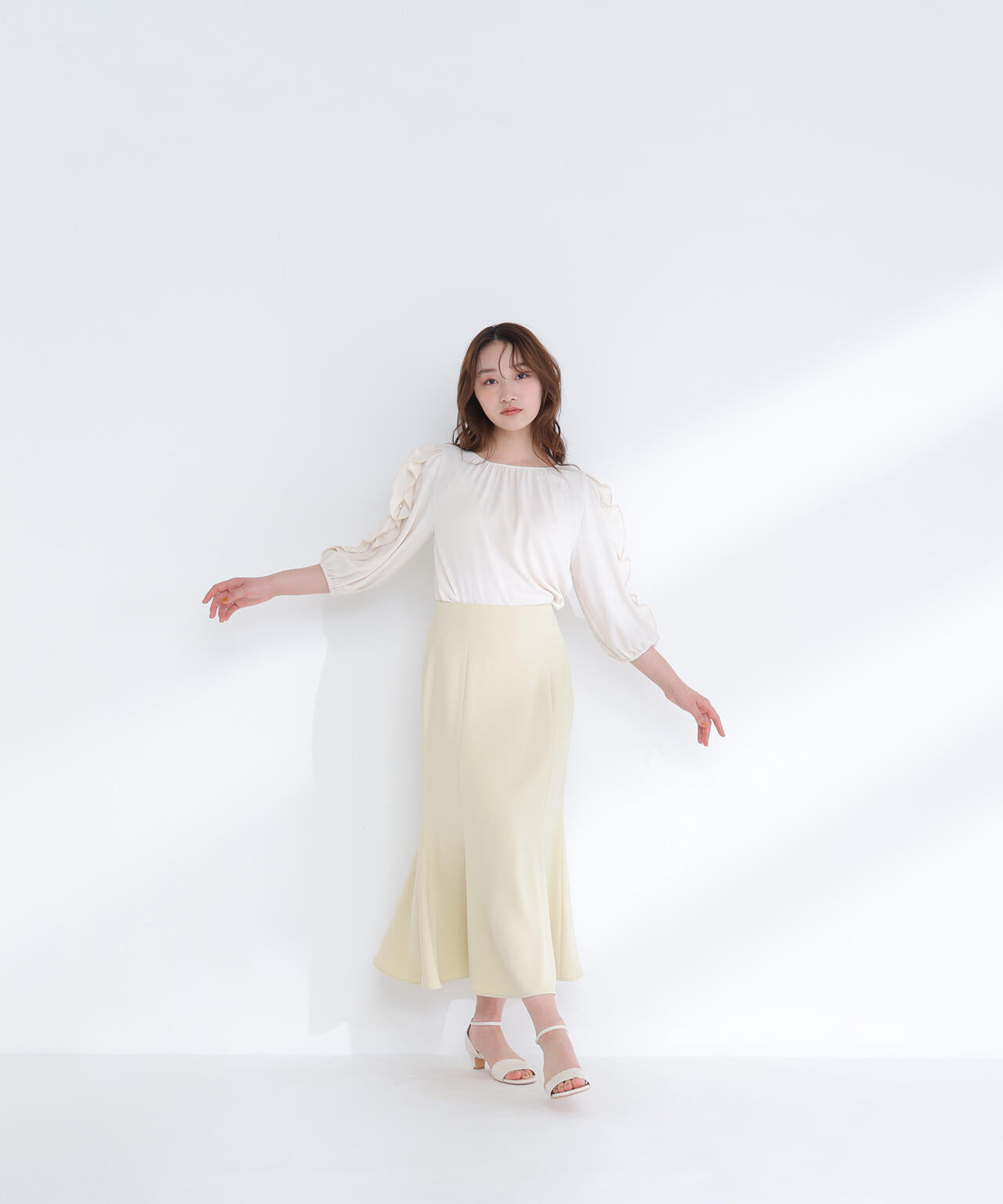パールスリットスリーブブラウス | NATURAL BEAUTY BASIC（ナチュラル