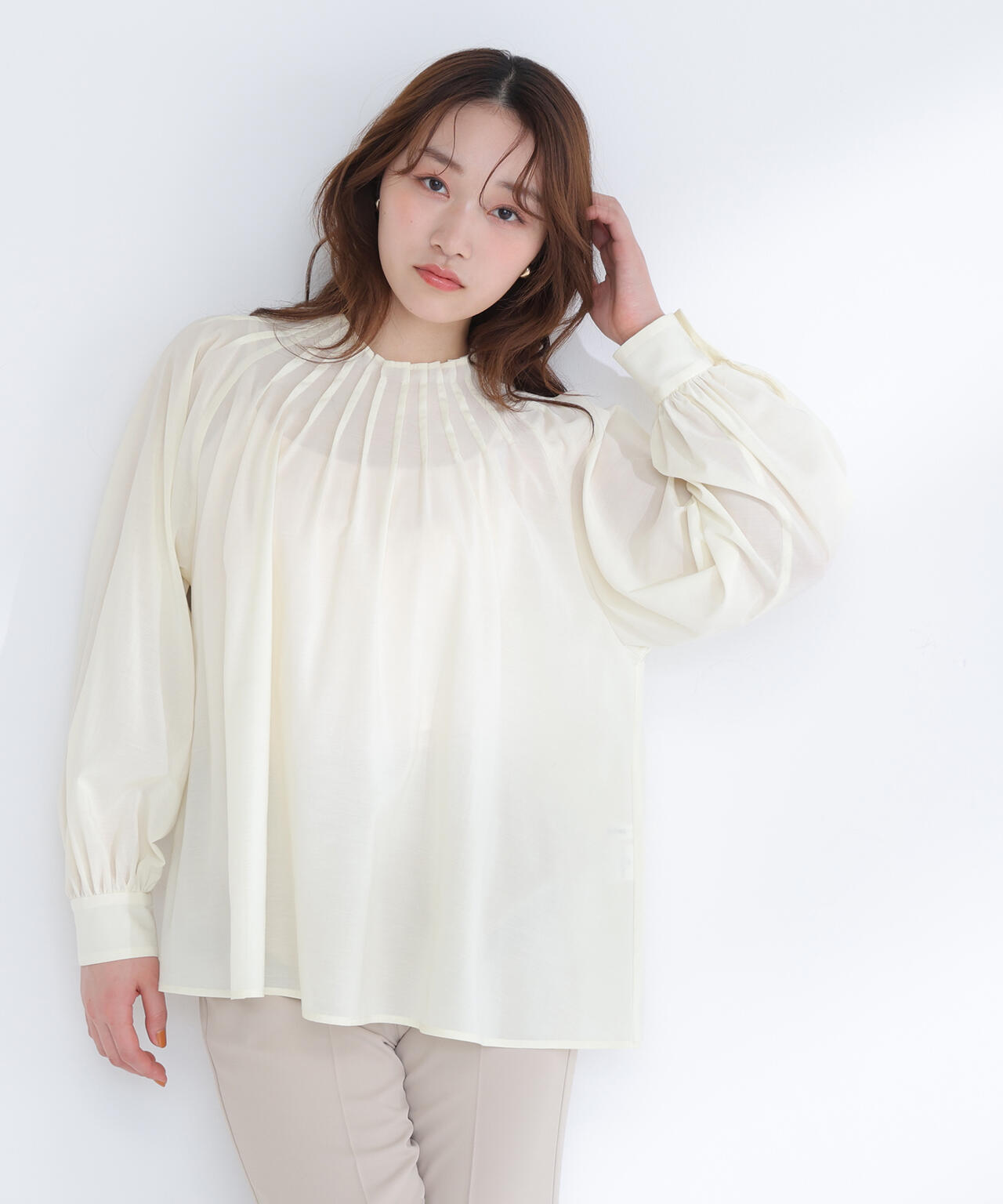ナチュラルビューティーベーシック⭐新品ブラウス NATURAL BEAUTY BASIC（ナチュラルビューティーベーシック） ブラウス