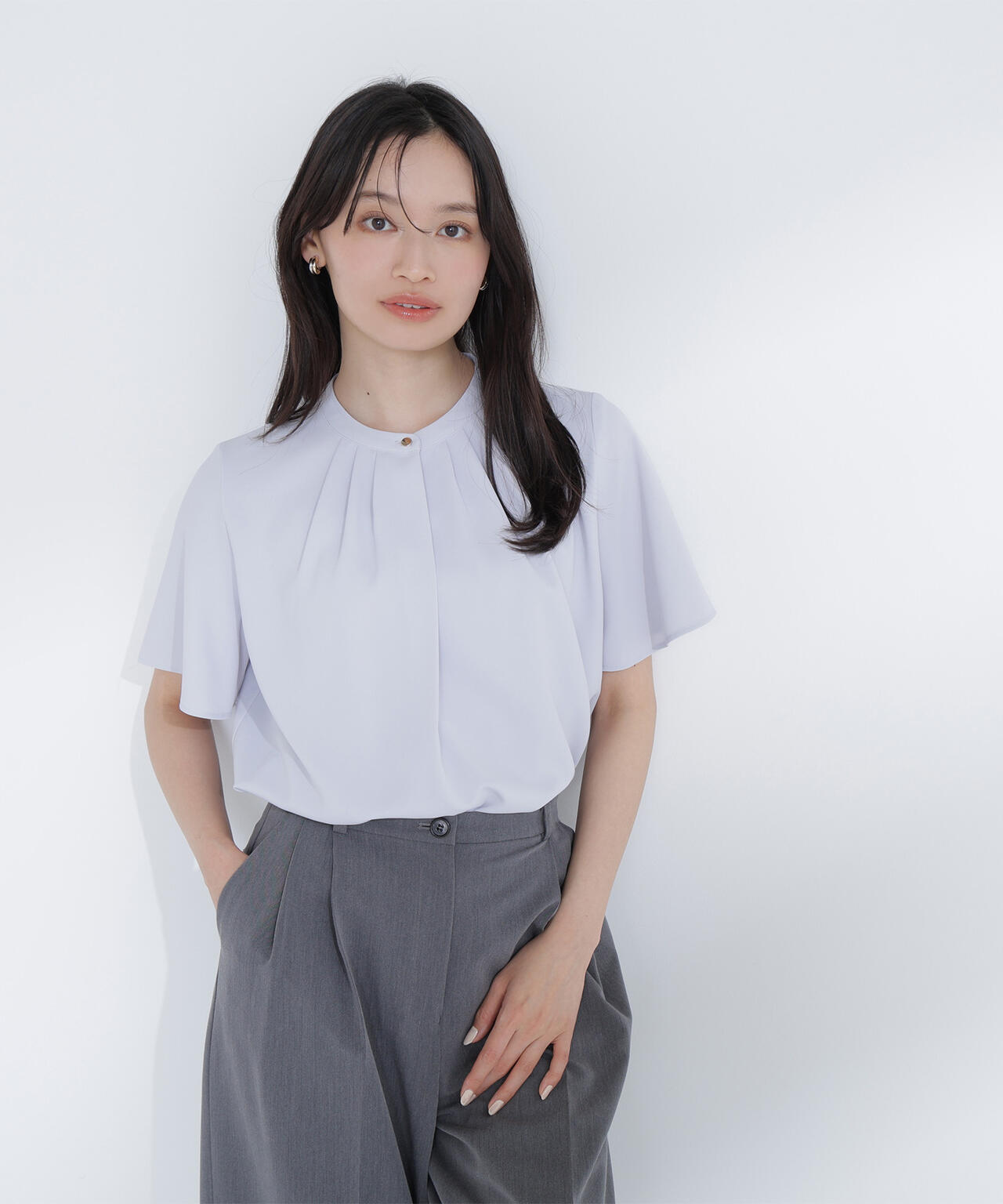 フロントタックフレアスリーブブラウス | NATURAL BEAUTY BASIC