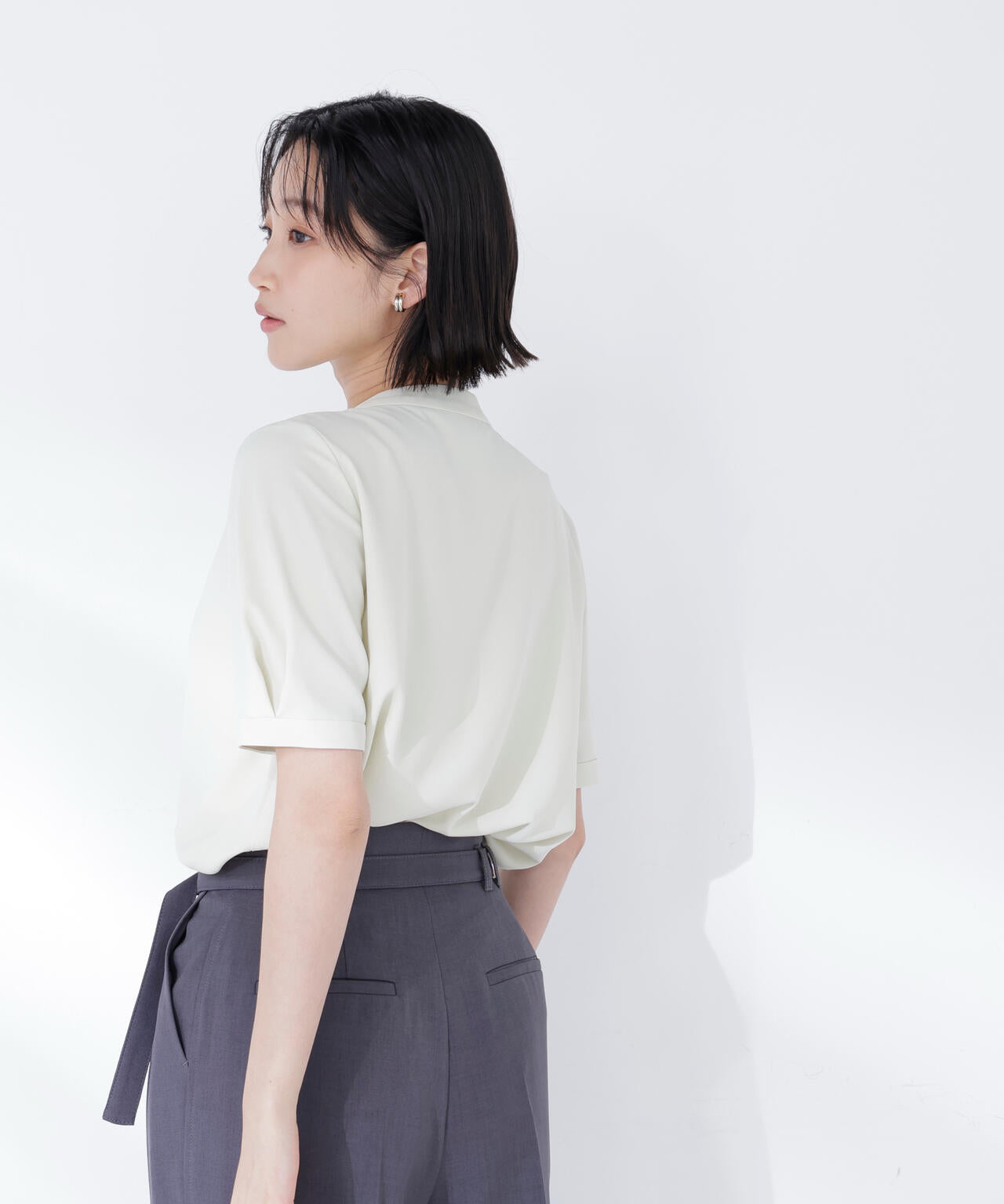 ラッフルボウタイブラウス半袖 | NATURAL BEAUTY BASIC（ナチュラル