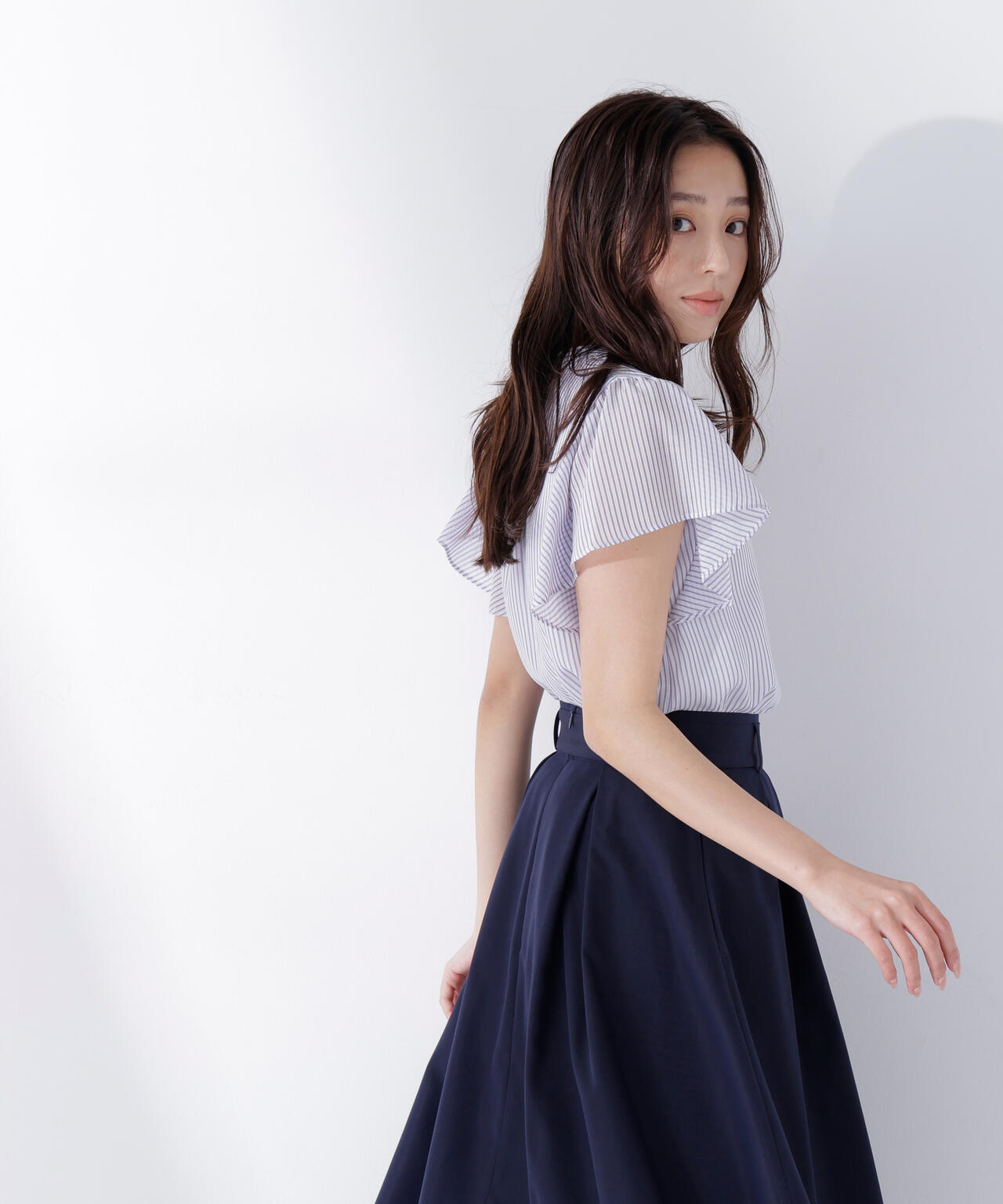 シアーストライプブラウス | NATURAL BEAUTY BASIC（ナチュラル