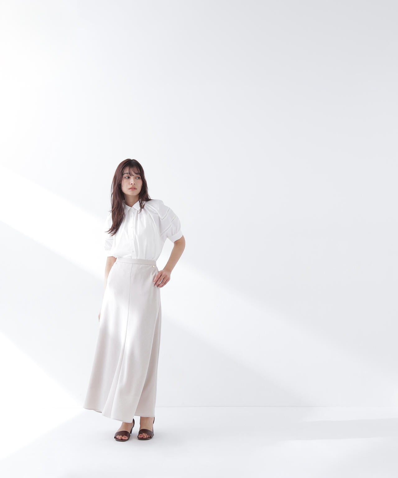 パフスリーブレースブラウス | NATURAL BEAUTY BASIC（ナチュラル