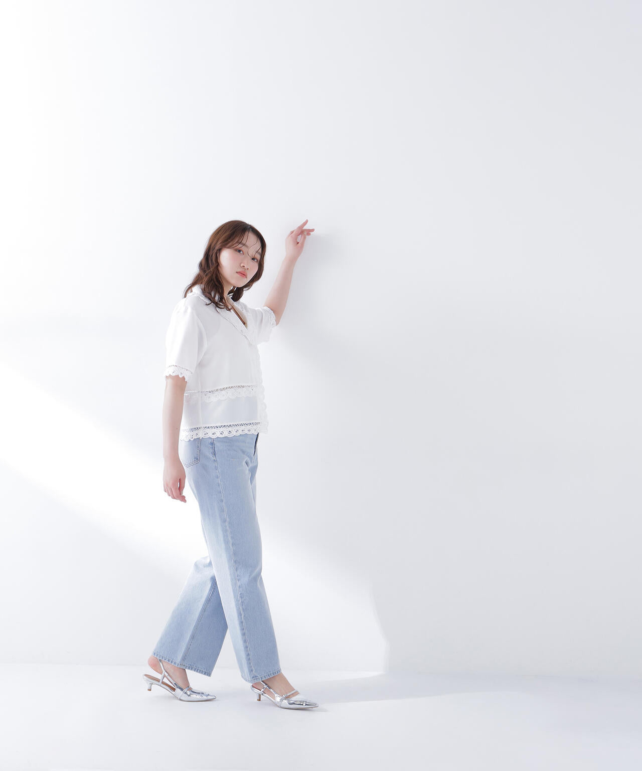 レーストリンミングシャツ | NATURAL BEAUTY BASIC（ナチュラル