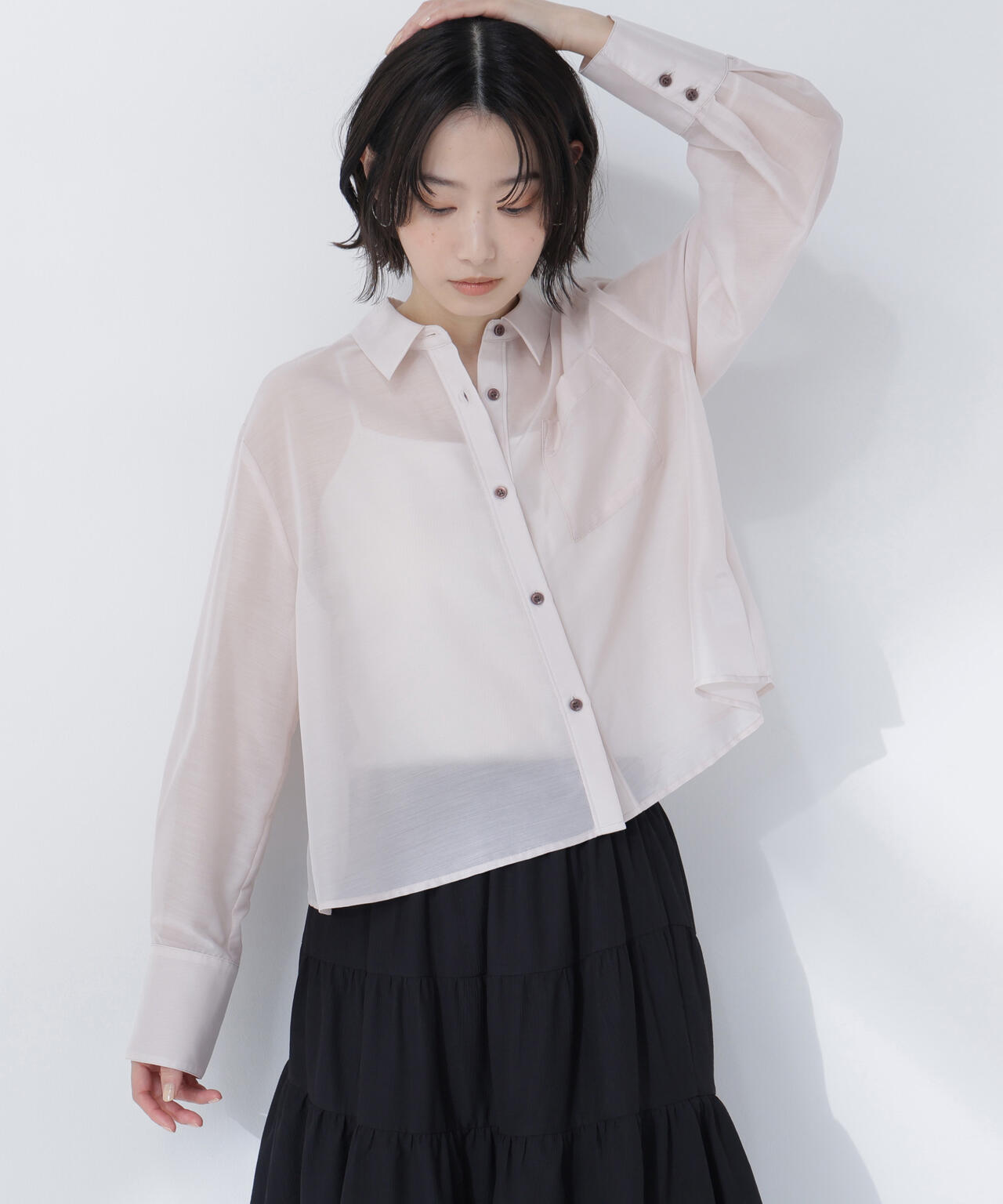 シアークロップドシャツ シアークロップドシャツ | NATURAL BEAUTY BASIC（ナチュラル