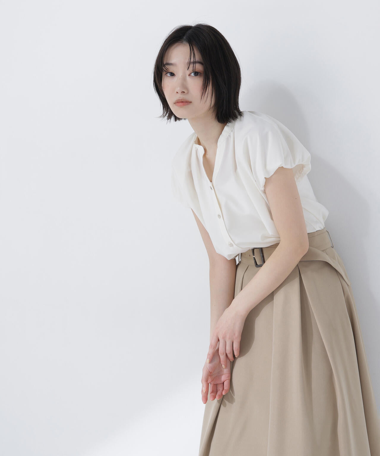 yori ビックリボンバルーンスリーブブラウス バルーンスリーブブラウス | NATURAL BEAUTY BASIC（ナチュラル
