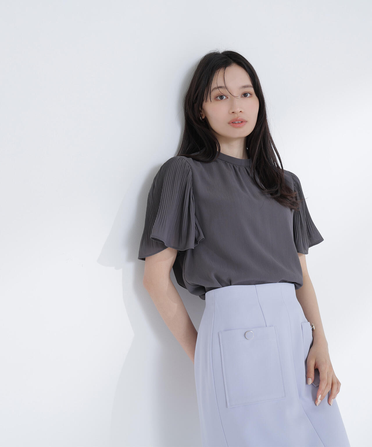 楊柳フレアスリーブブラウス | NATURAL BEAUTY BASIC（ナチュラル