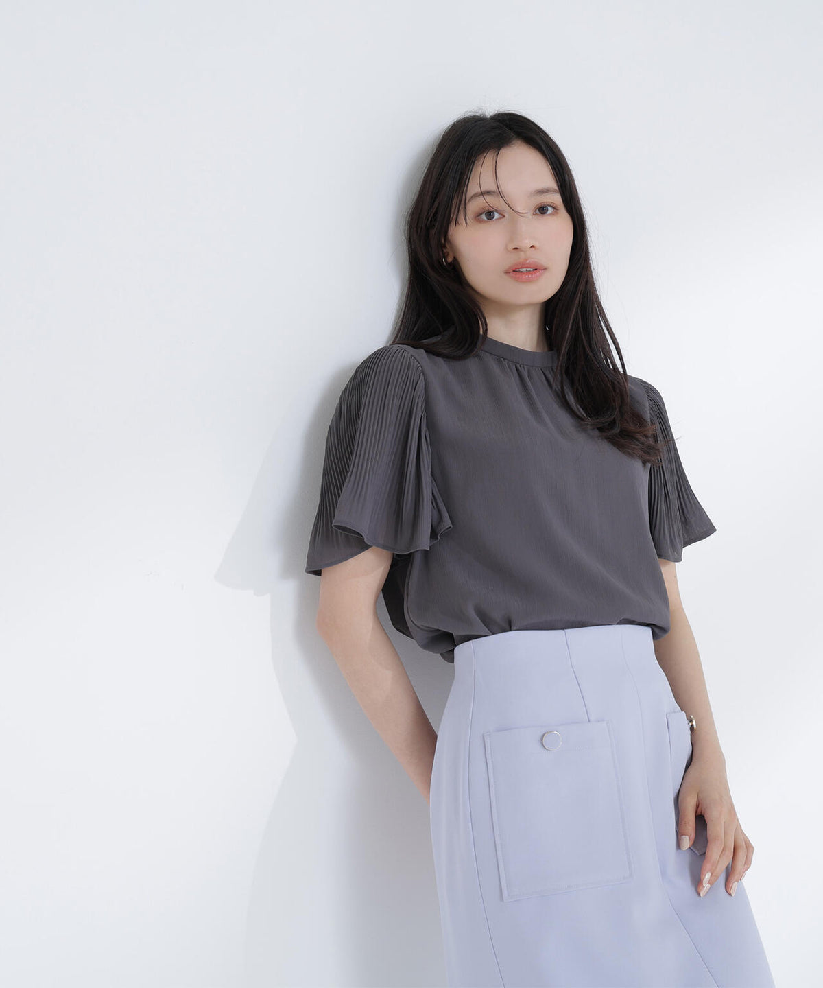 楊柳フレアスリーブブラウス | NATURAL BEAUTY BASIC（ナチュラル 