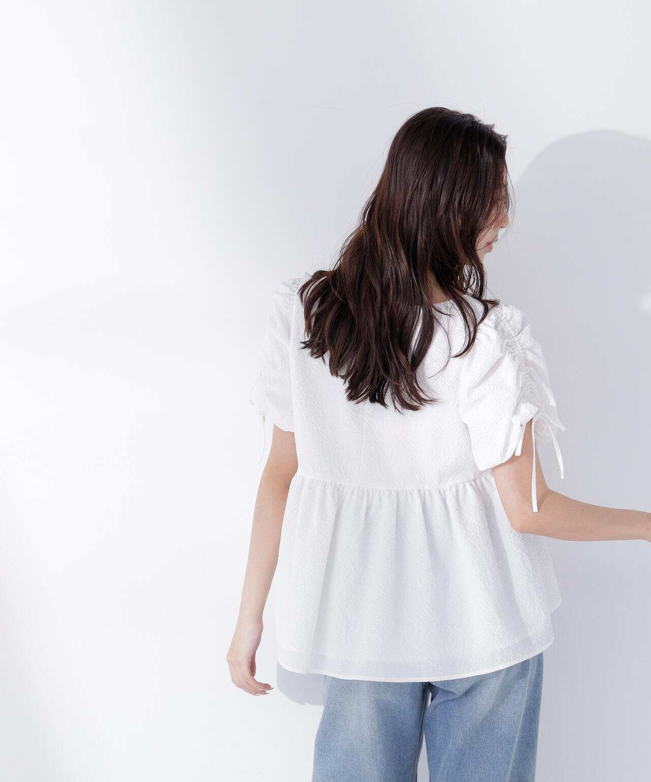 6 beeuty&amp;youth ギャザースリーブブラウス ドロストギャザースリーブブラウス | NATURAL BEAUTY BASIC
